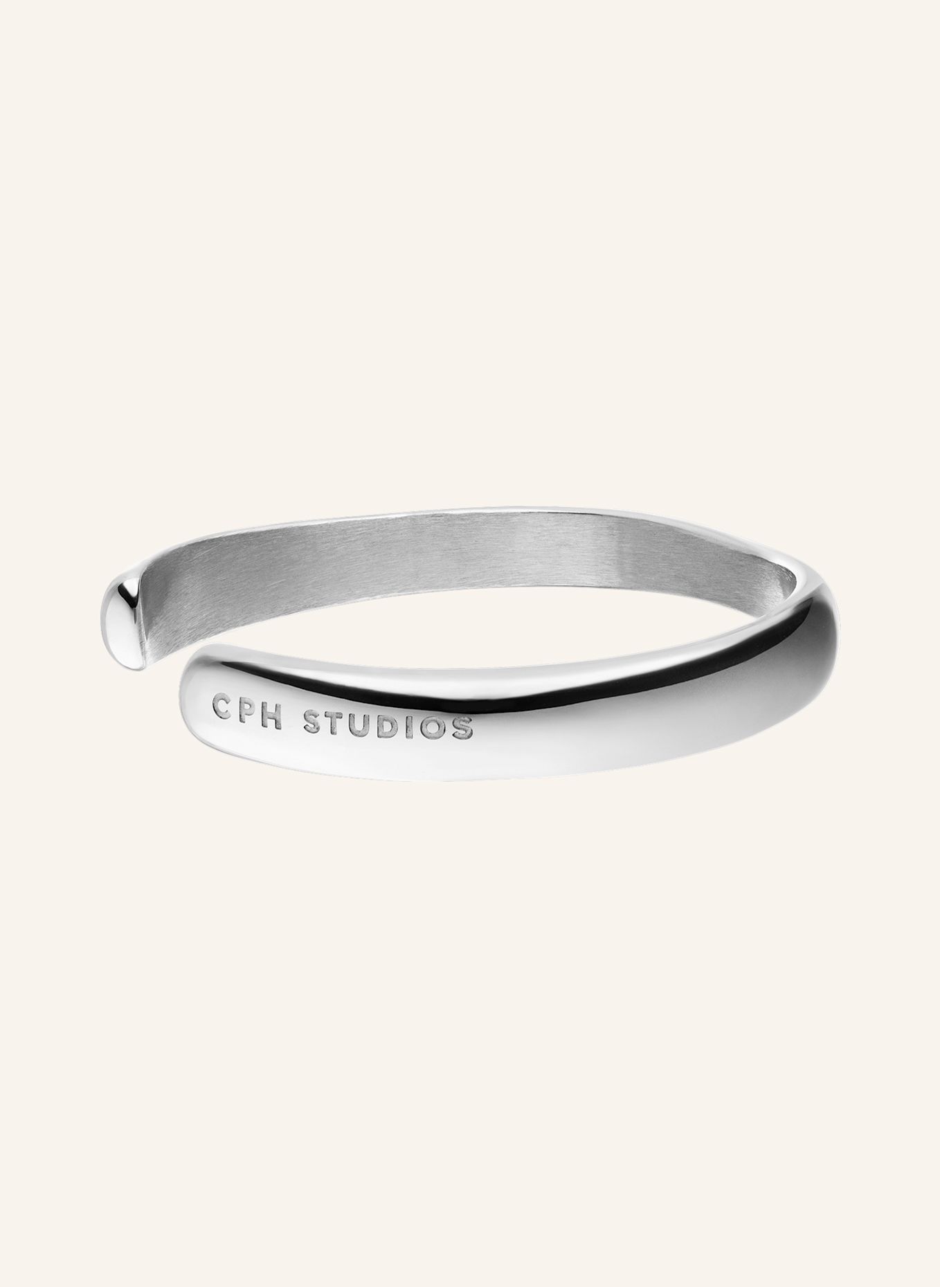 COPENHAGEN STUDIOS Armband van roestvrij staal: ZILVER