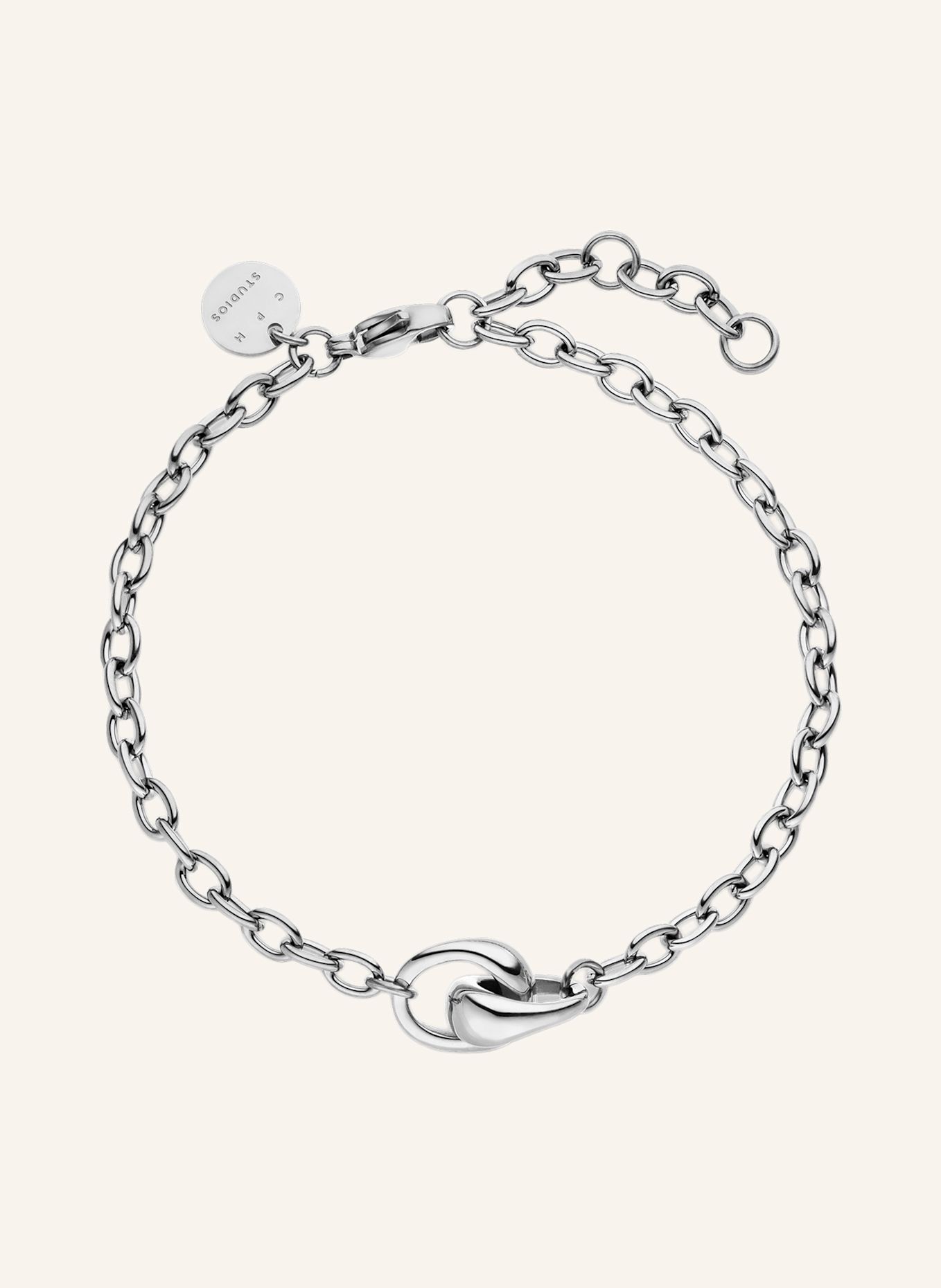 COPENHAGEN STUDIOS Armband aus Edelstahl: SILBER