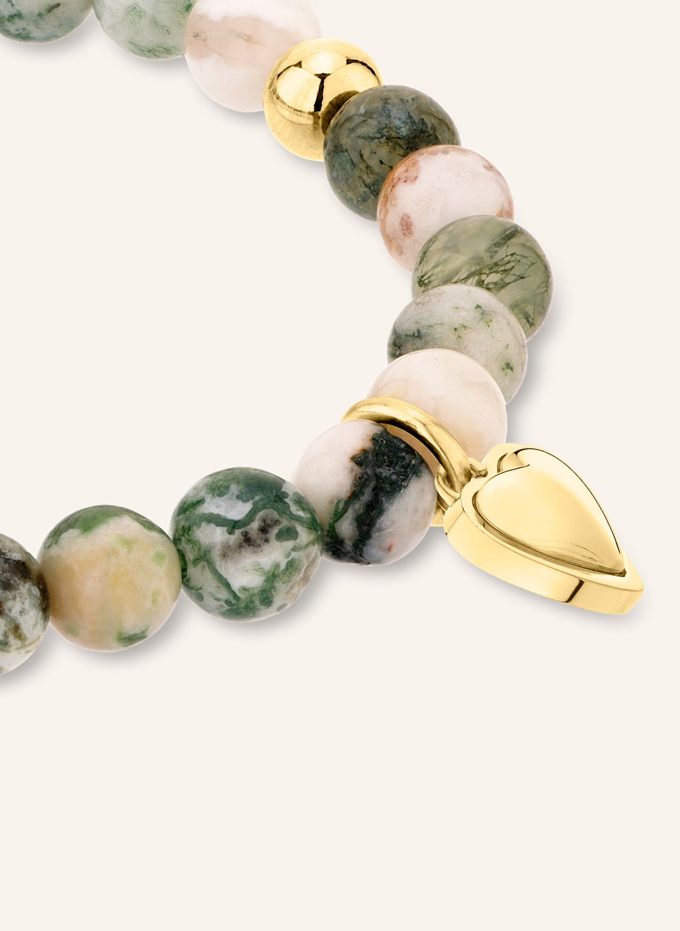 LIEBESKIND Armband aus Edelstahl: GRÜN