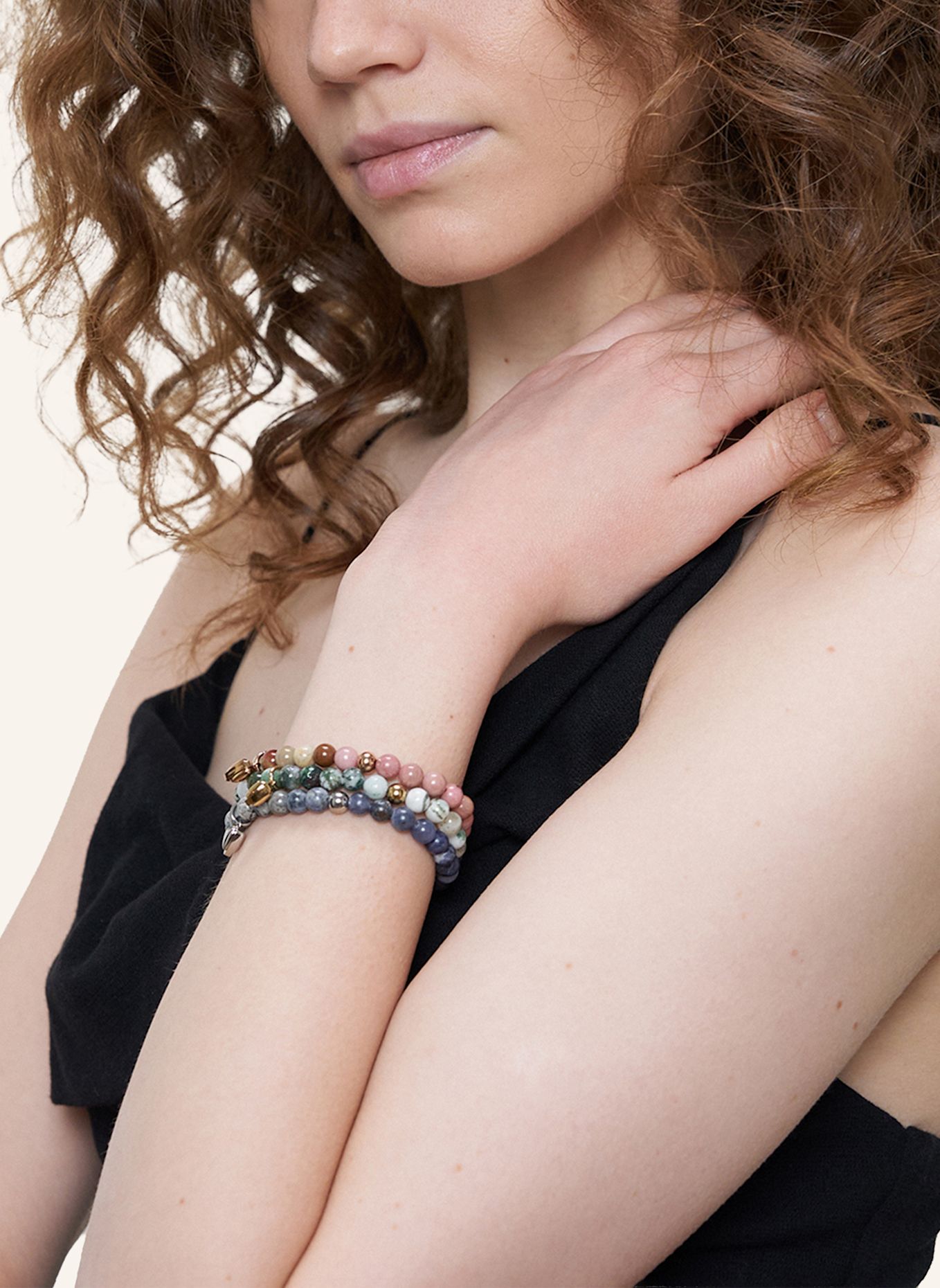 LIEBESKIND Armband aus Edelstahl: GRÜN