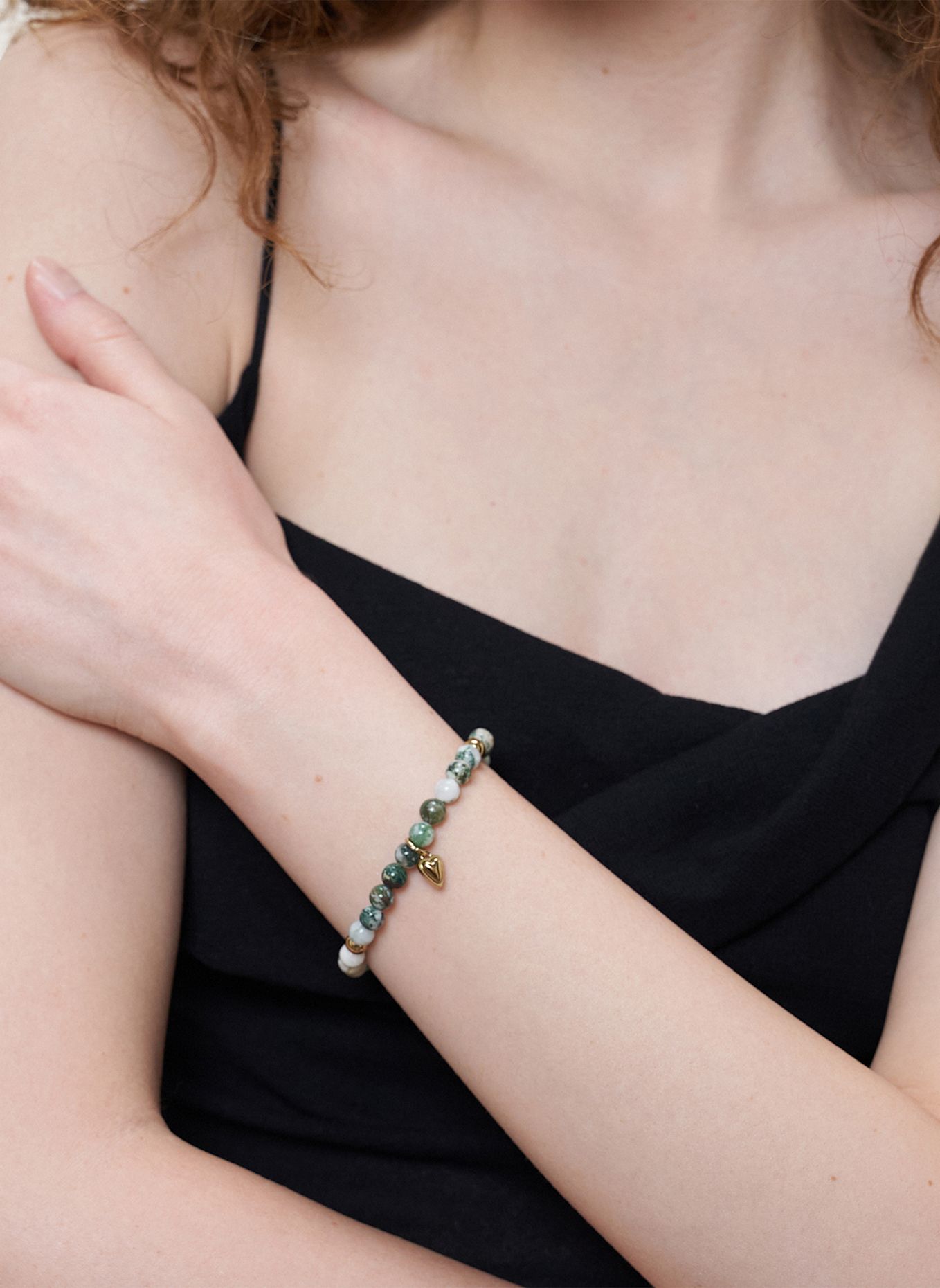 LIEBESKIND Armband aus Edelstahl: GRÜN