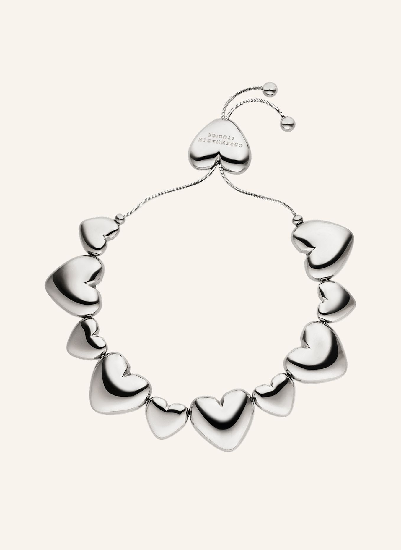 COPENHAGEN STUDIOS Armband aus Edelstahl: SILBER