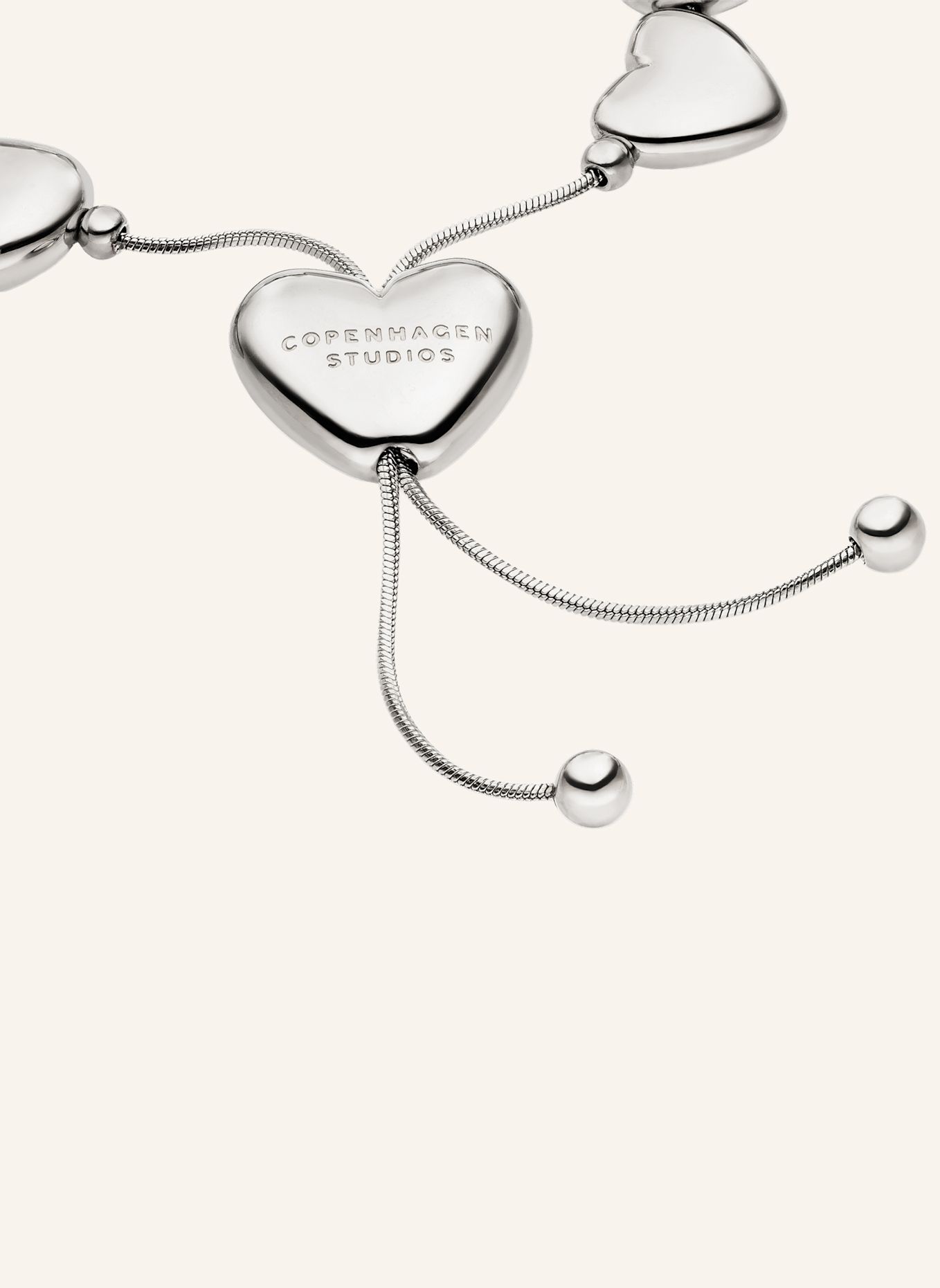 COPENHAGEN STUDIOS Armband aus Edelstahl: SILBER
