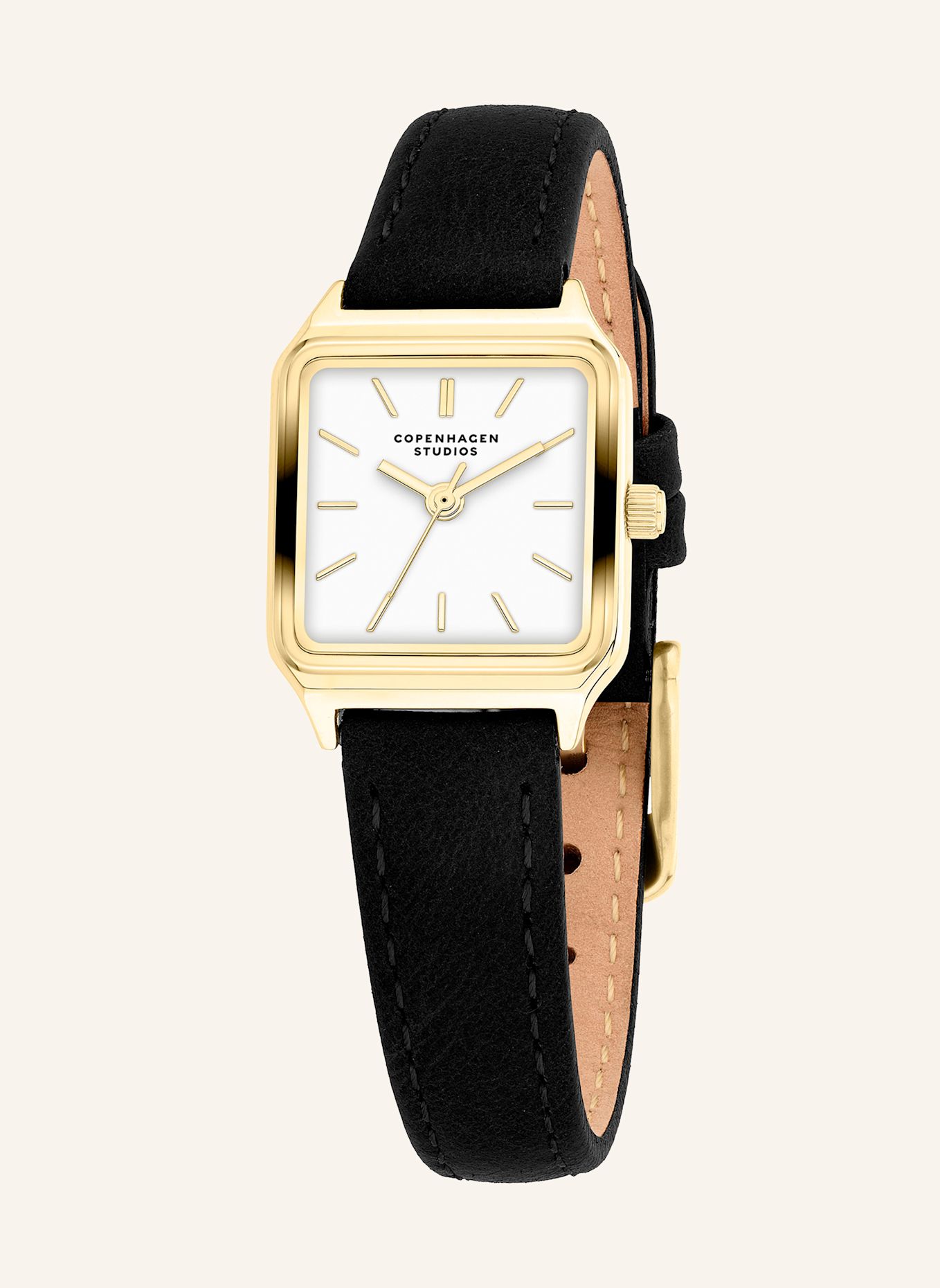 COPENHAGEN STUDIOS Stainless steel wristwatch: BLACK