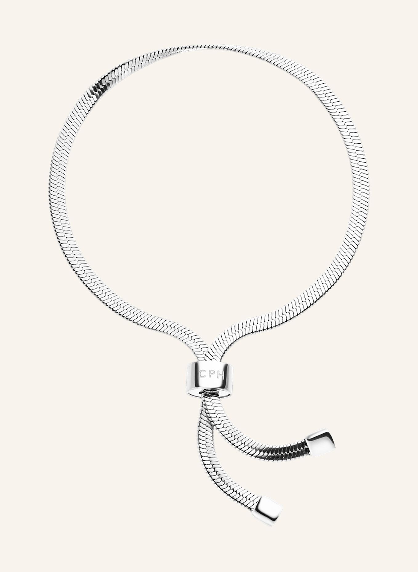 COPENHAGEN STUDIOS Armband van roestvrij staal: ZILVER