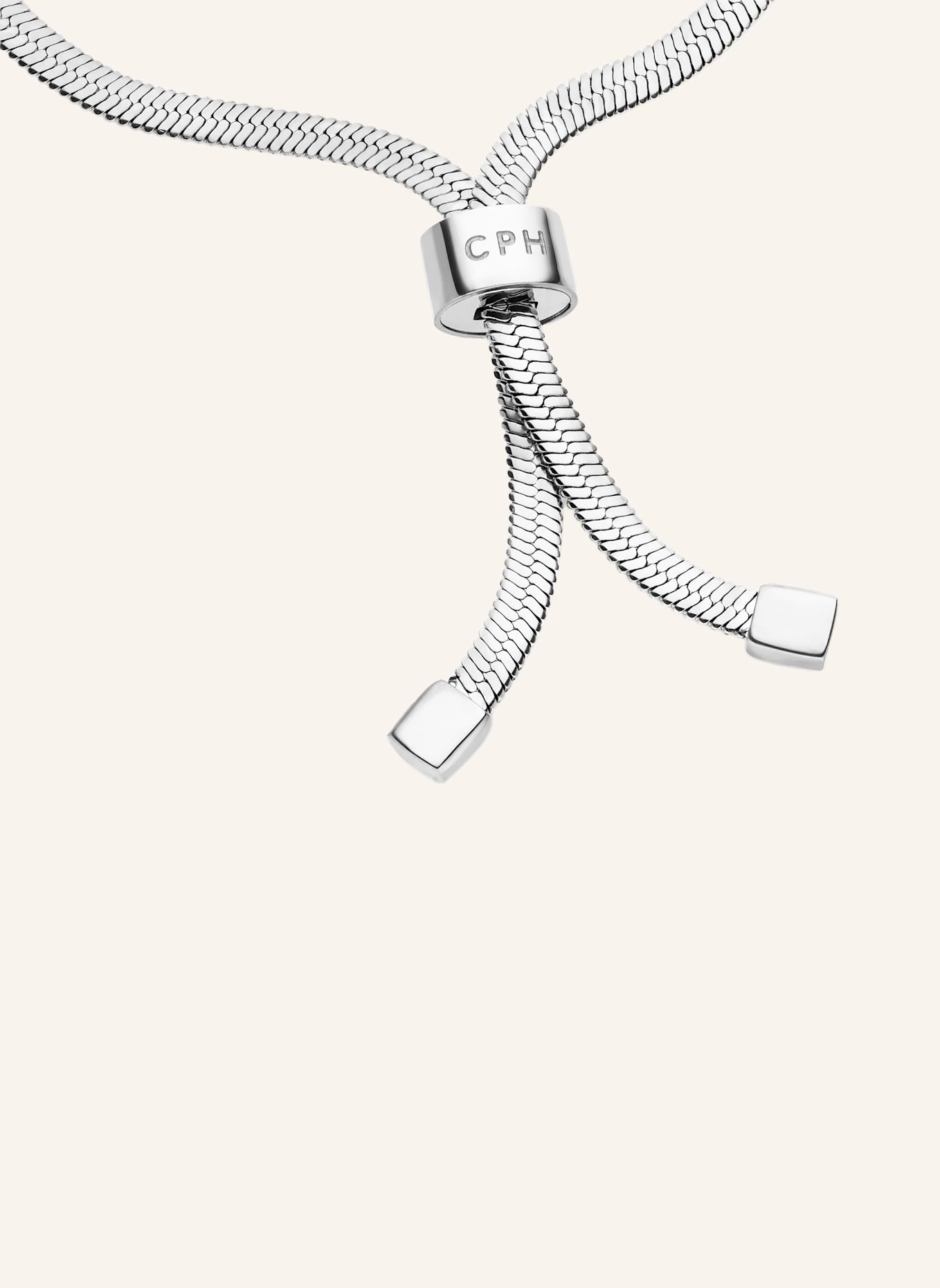 COPENHAGEN STUDIOS Armband van roestvrij staal: ZILVER