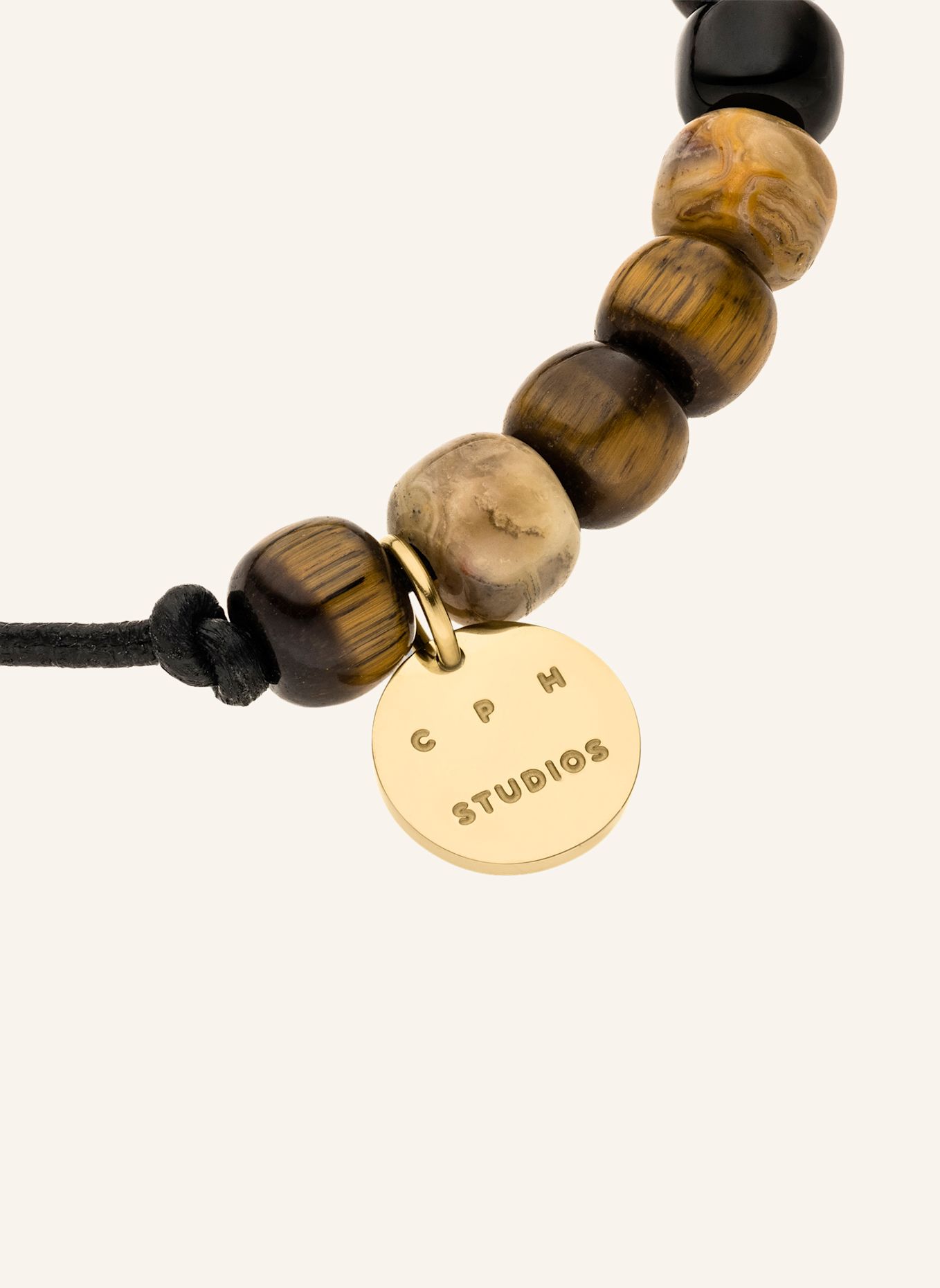 COPENHAGEN STUDIOS Armband aus Edelstahl: BRAUN