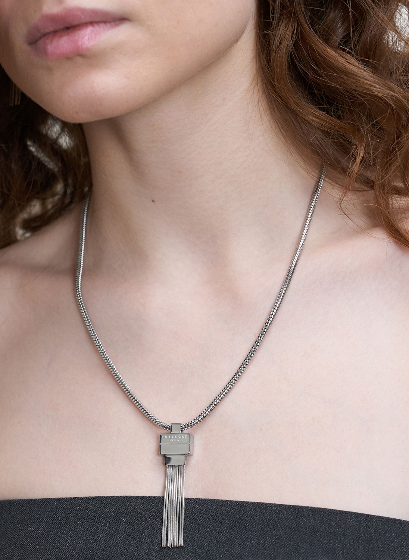 LIEBESKIND Ketting van roestvrij staal: ZILVER