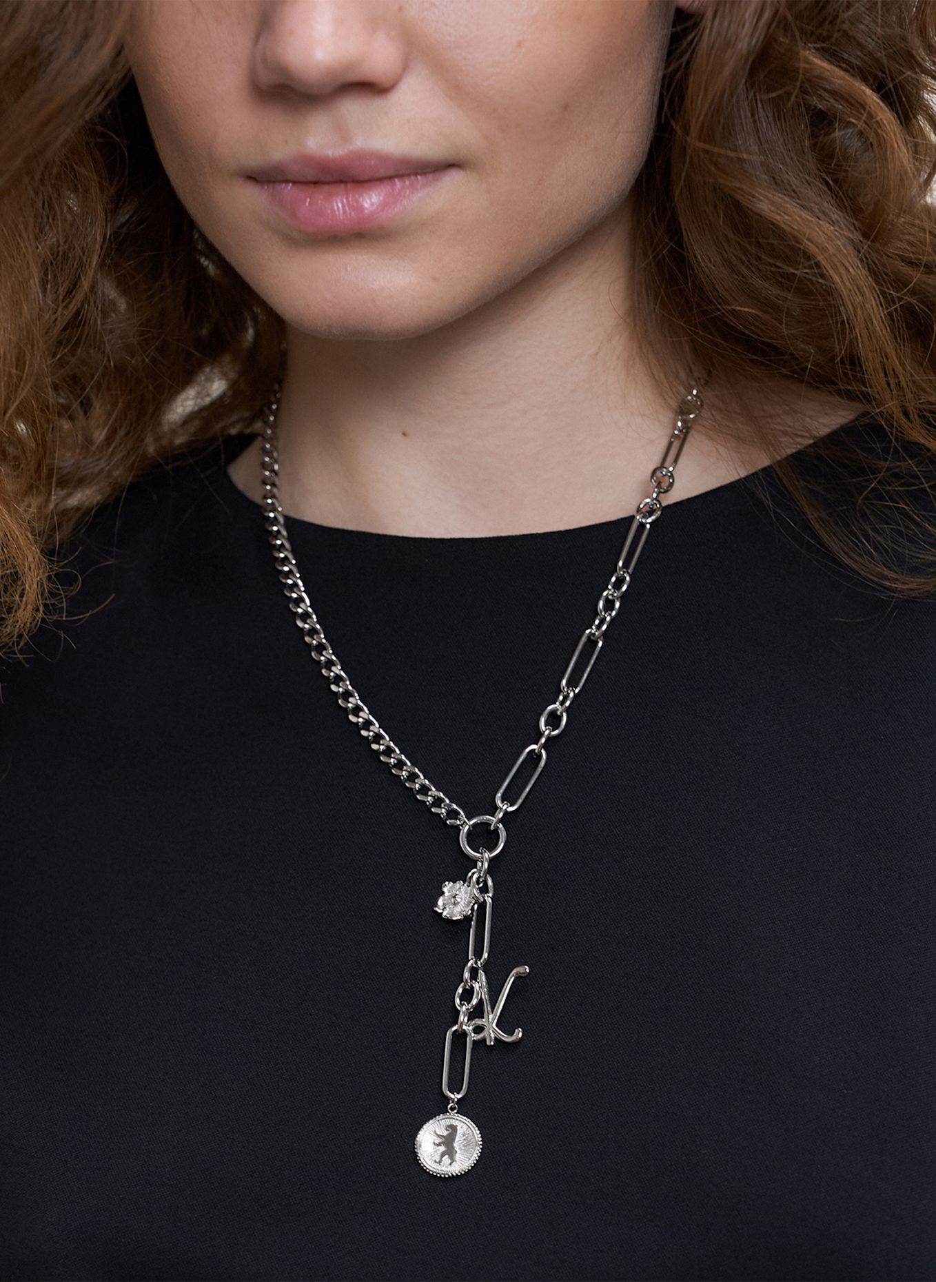 LIEBESKIND Halskette  aus  Edelstahl: SILBER