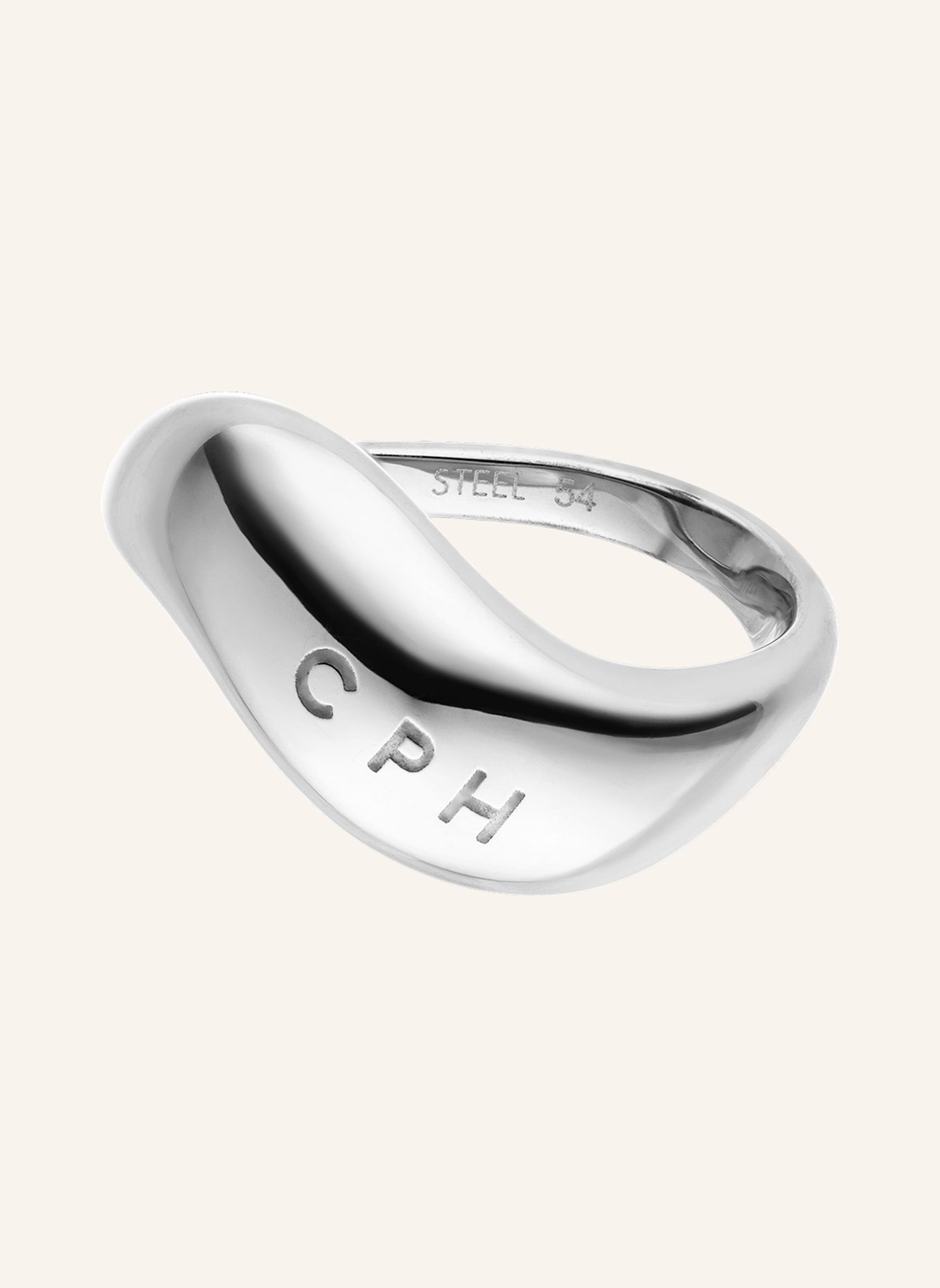 COPENHAGEN STUDIOS Ring  aus  Edelstahl: SILBER