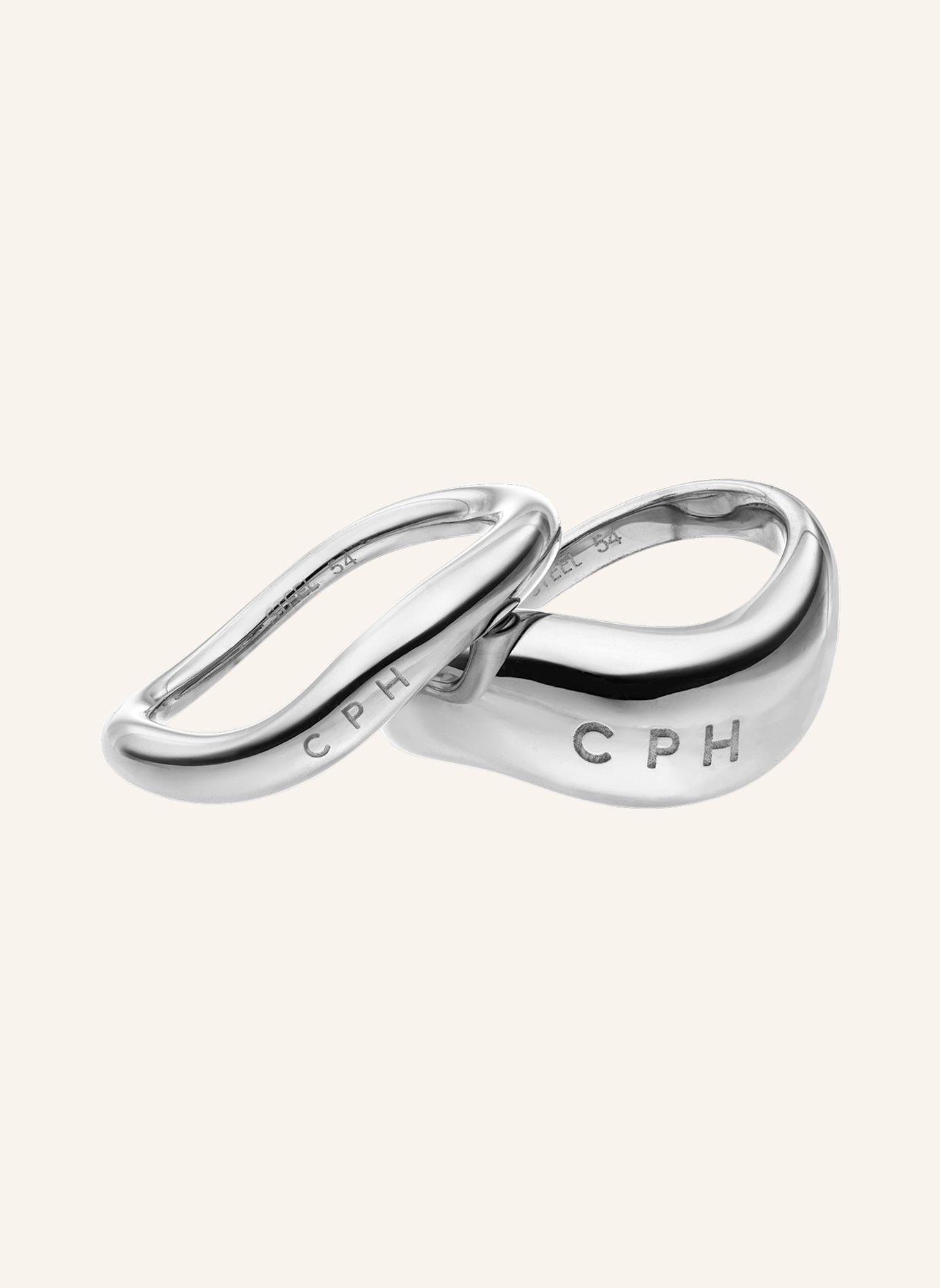 COPENHAGEN STUDIOS Ring  aus  Edelstahl: SILBER