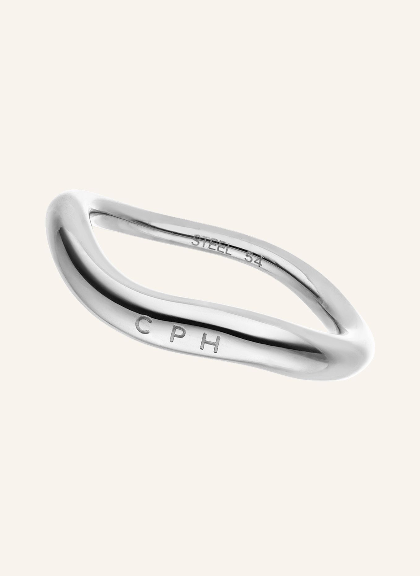 COPENHAGEN STUDIOS Ring  aus  Edelstahl: SILBER