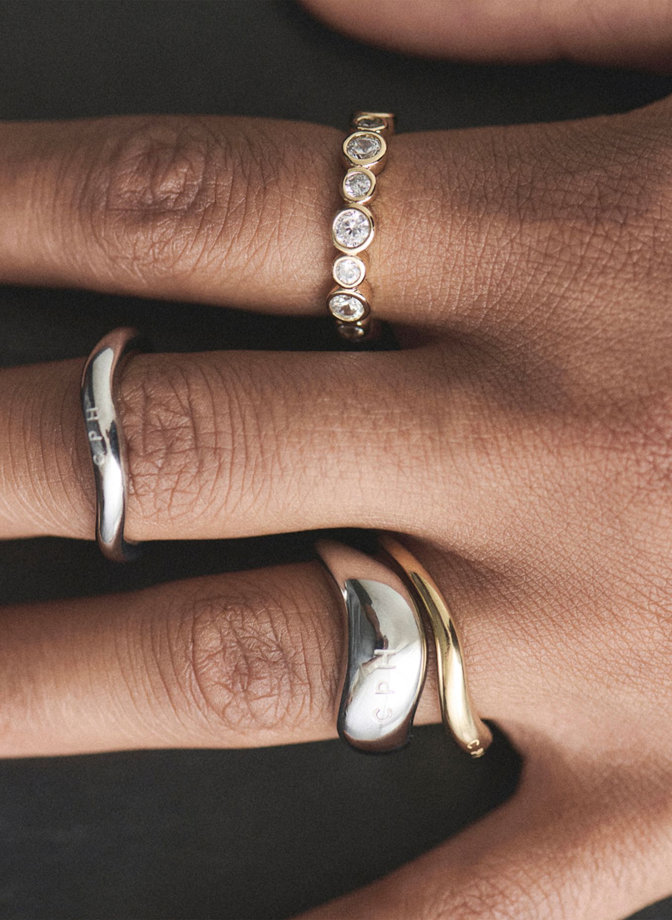 COPENHAGEN STUDIOS Ring  aus  Edelstahl: SILBER
