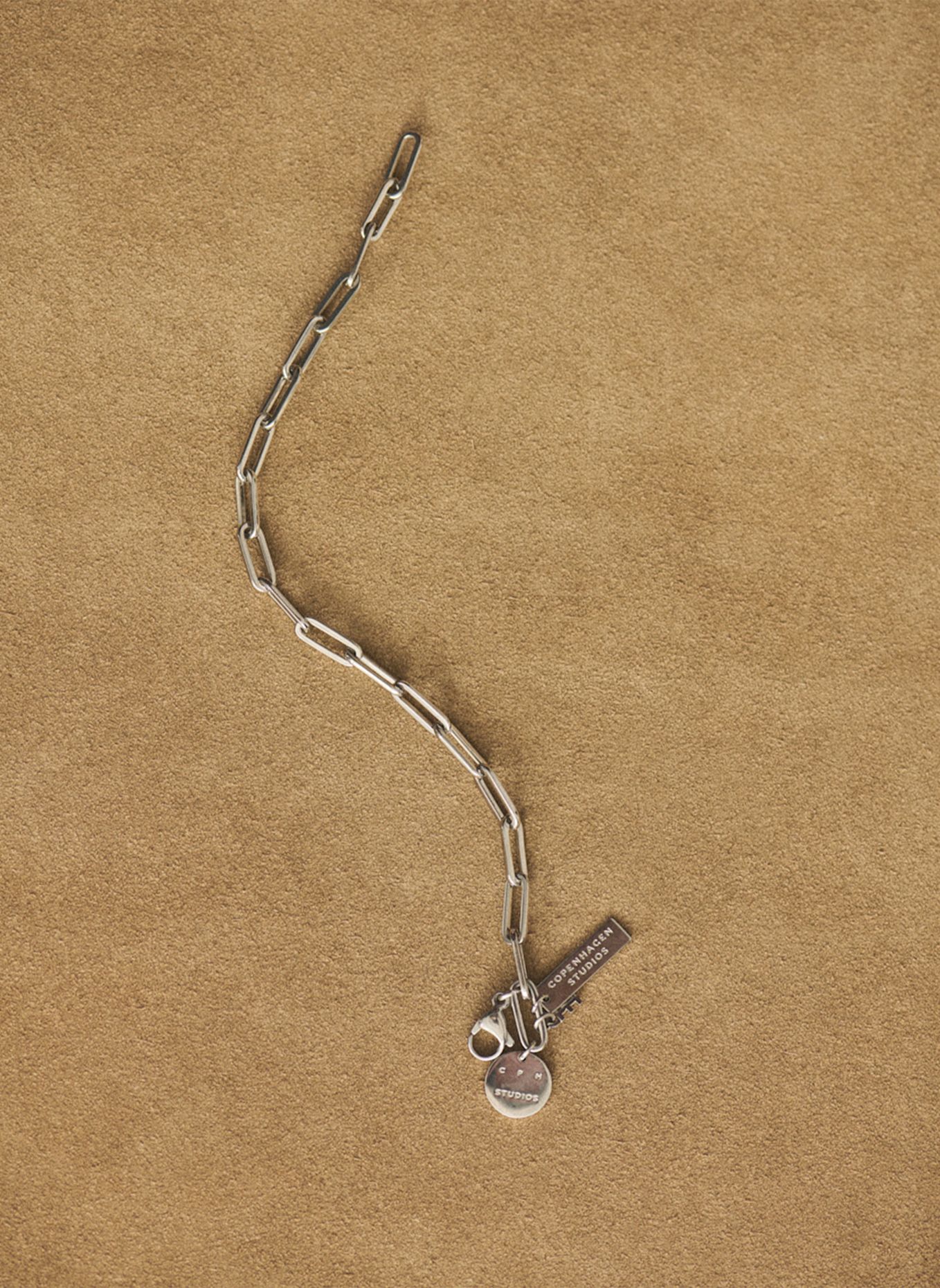 COPENHAGEN STUDIOS Armband van roestvrij staal: ZILVER