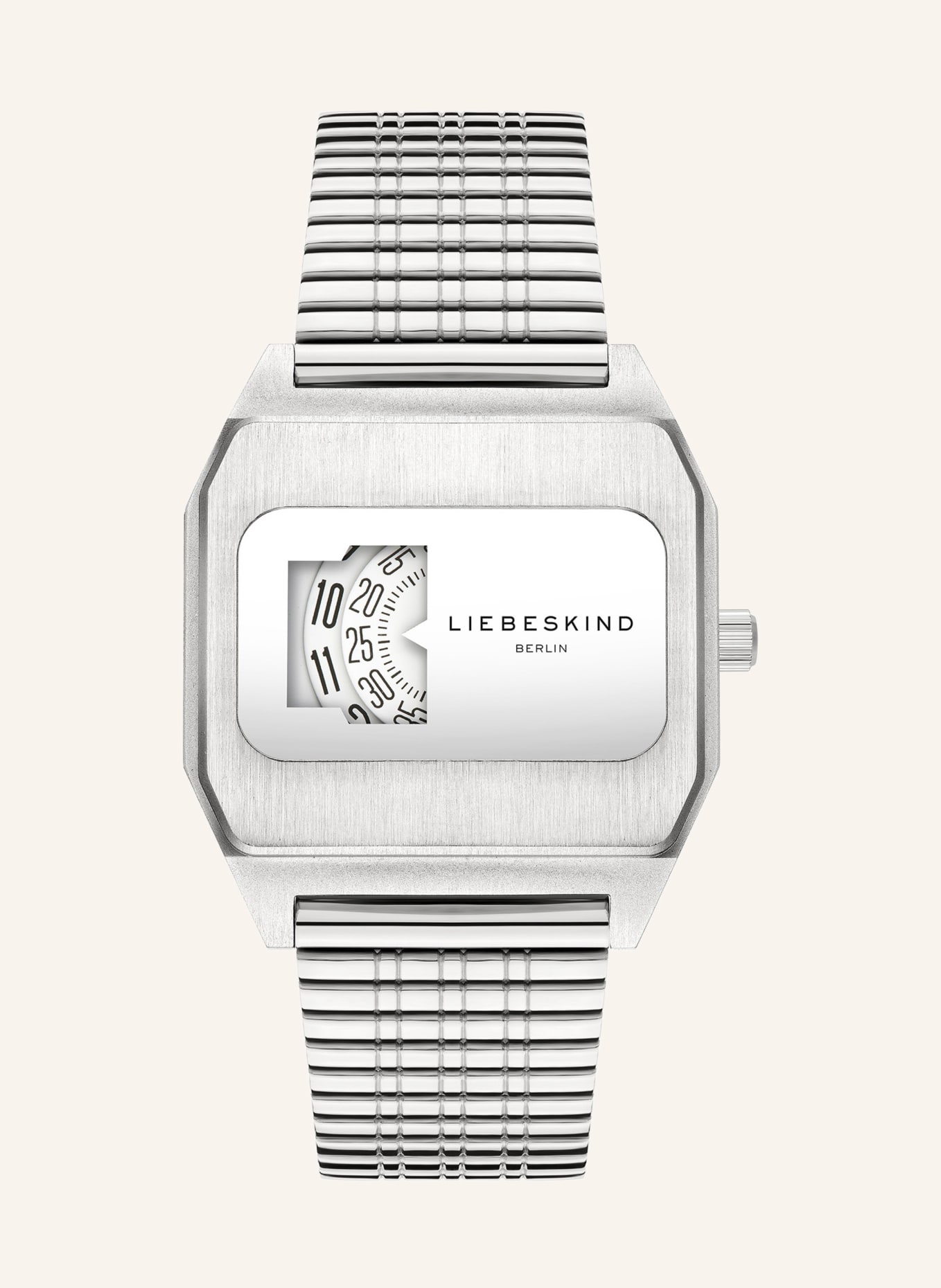 LIEBESKIND Armbanduhr aus Edelstahl: SILBER