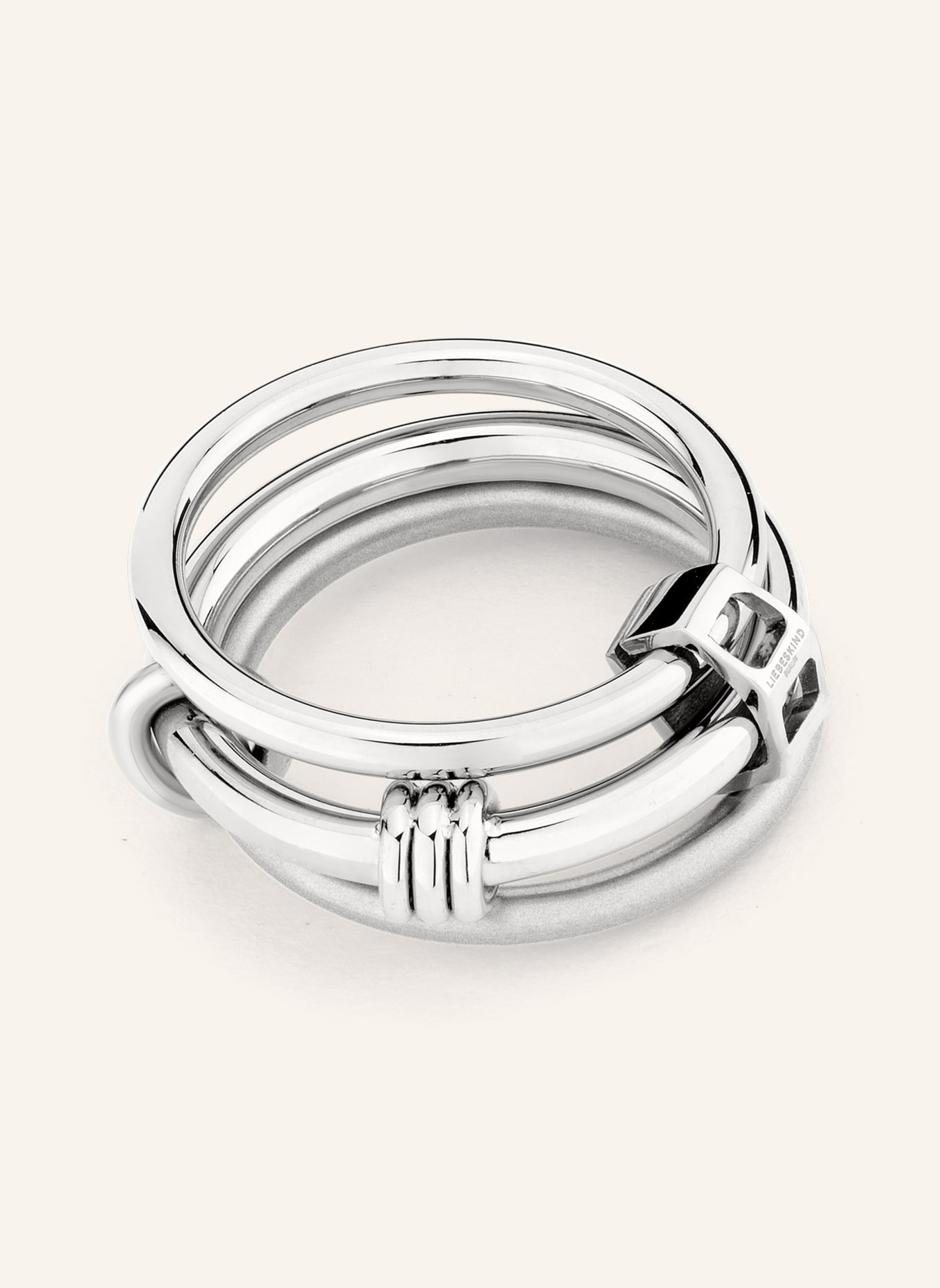 LIEBESKIND Ring  aus  Edelstahl, Farbe: SILBER (Bild 2)