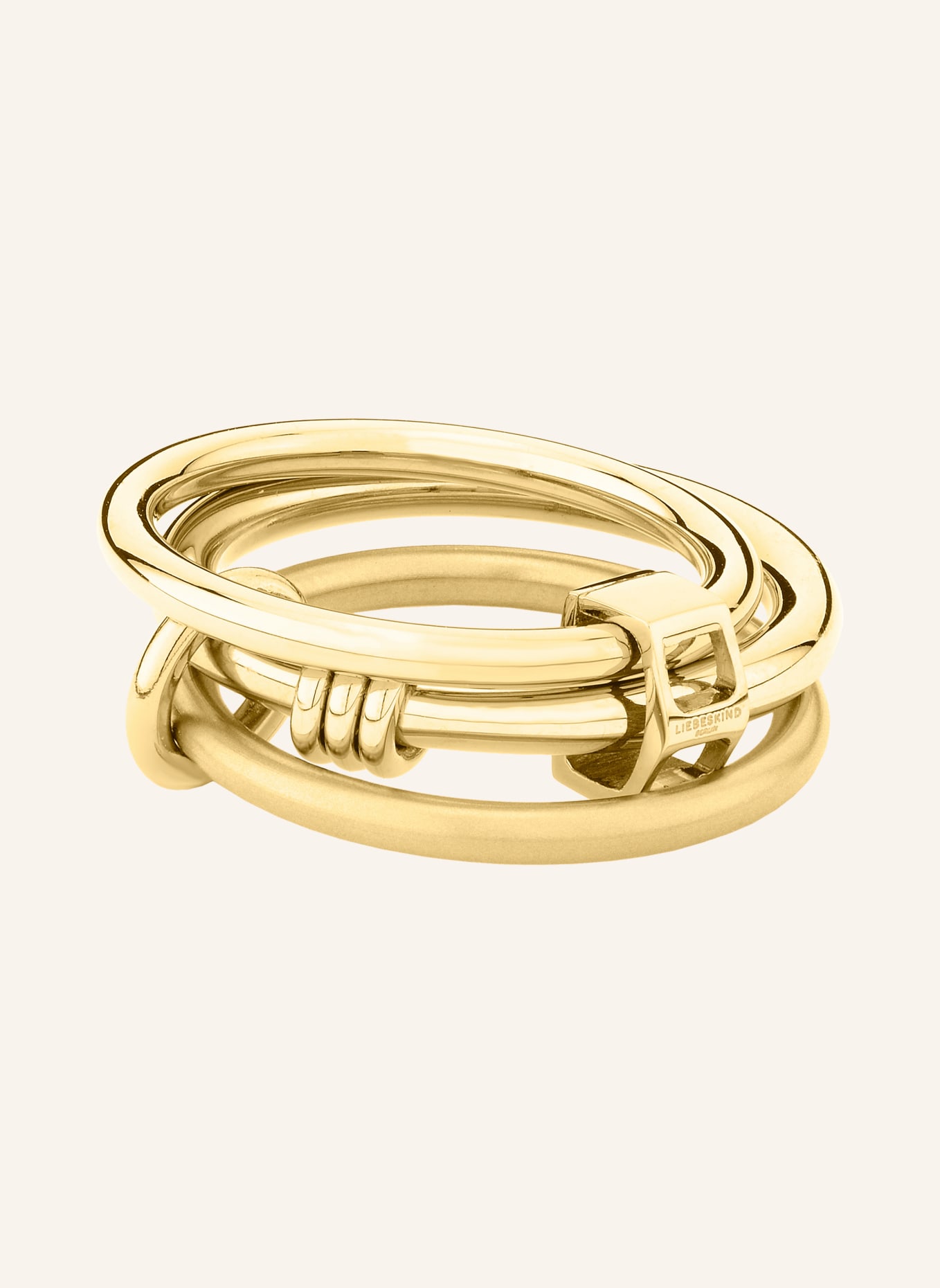 LIEBESKIND Ring  aus  Edelstahl, Farbe: GOLD (Bild 1)