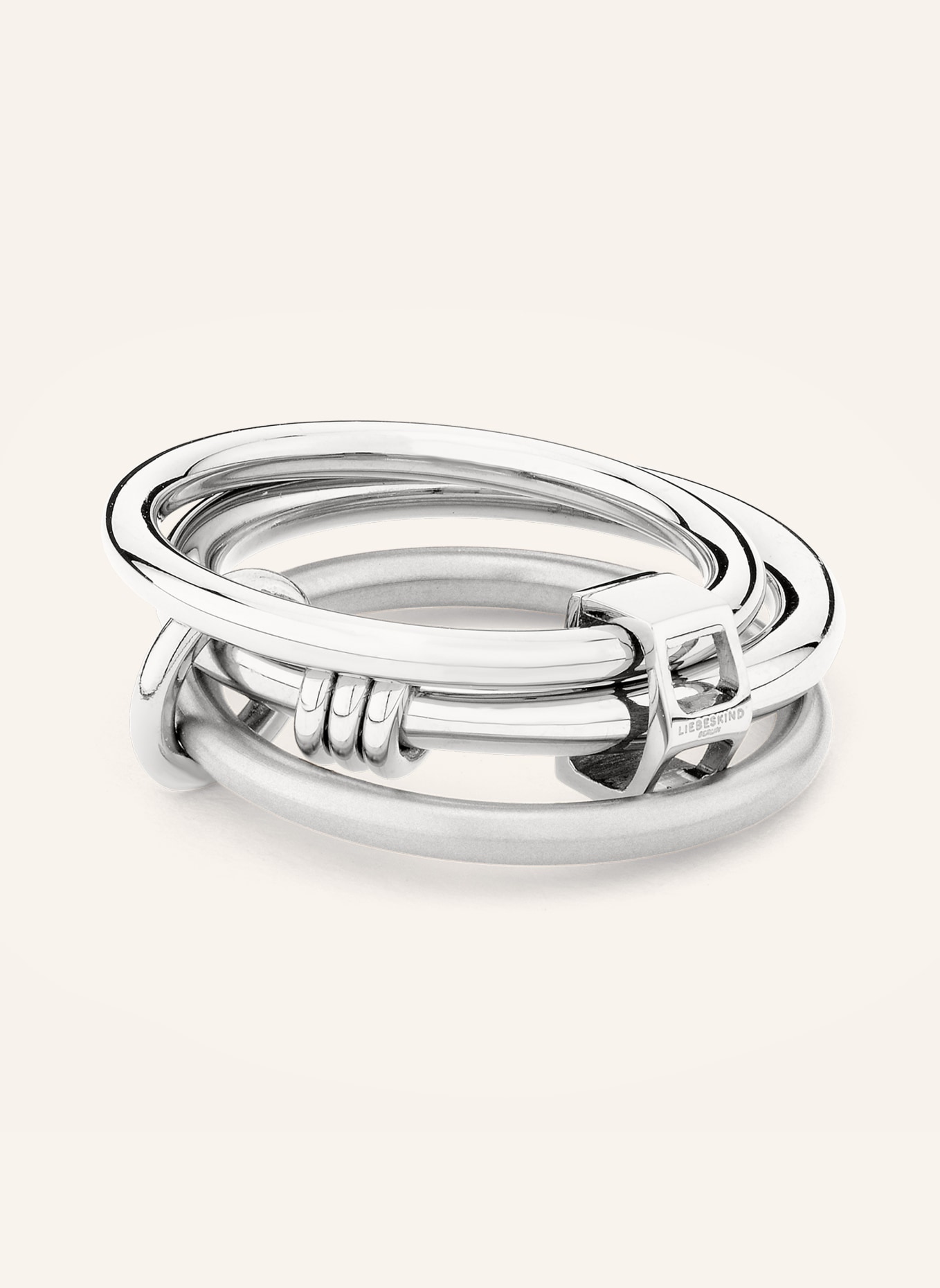 LIEBESKIND Ring  aus  Edelstahl, Farbe: SILBER (Bild 1)