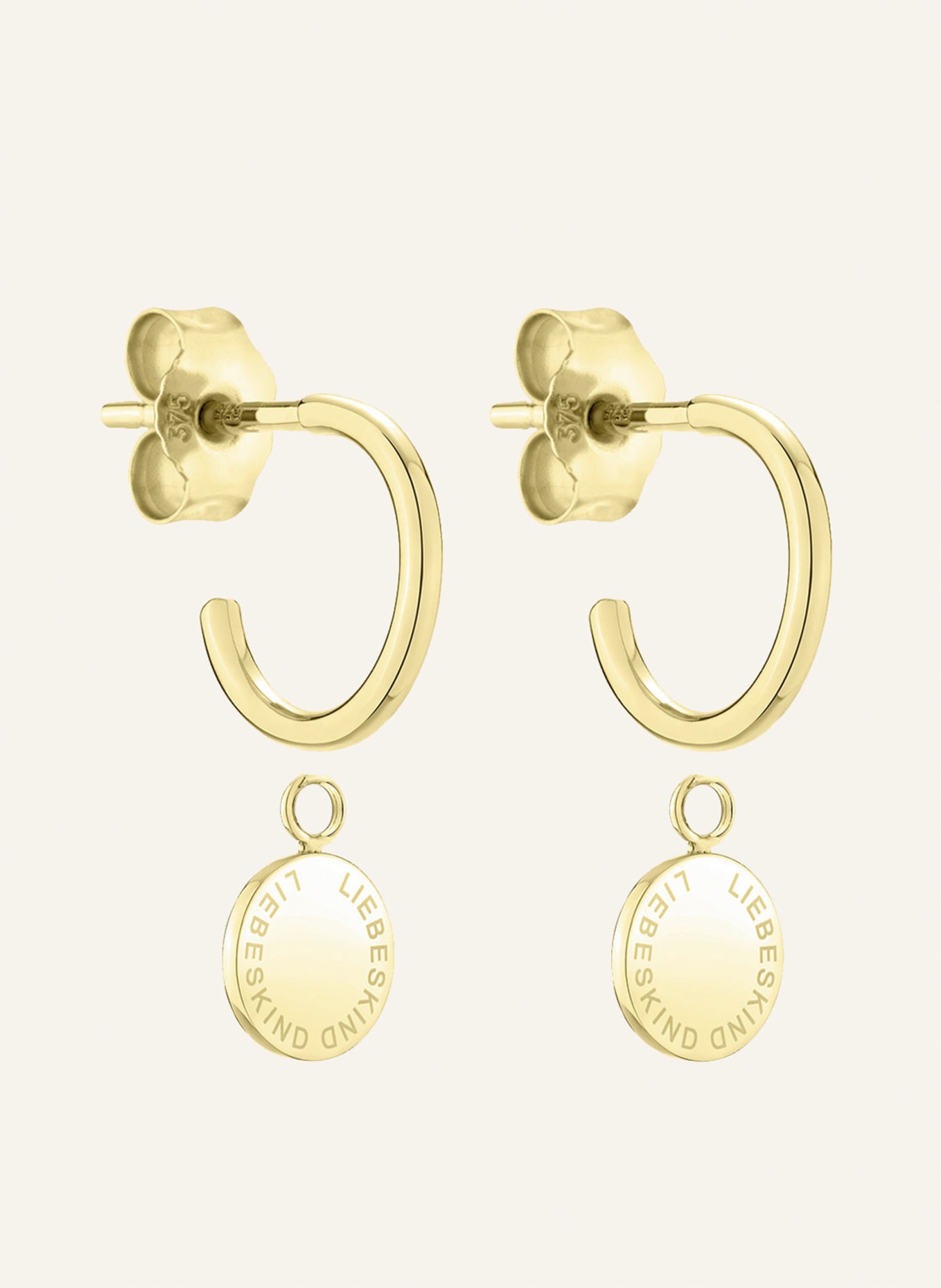 LIEBESKIND Ohrringe  aus  375/ooo Gold, Farbe: GOLD (Bild 2)