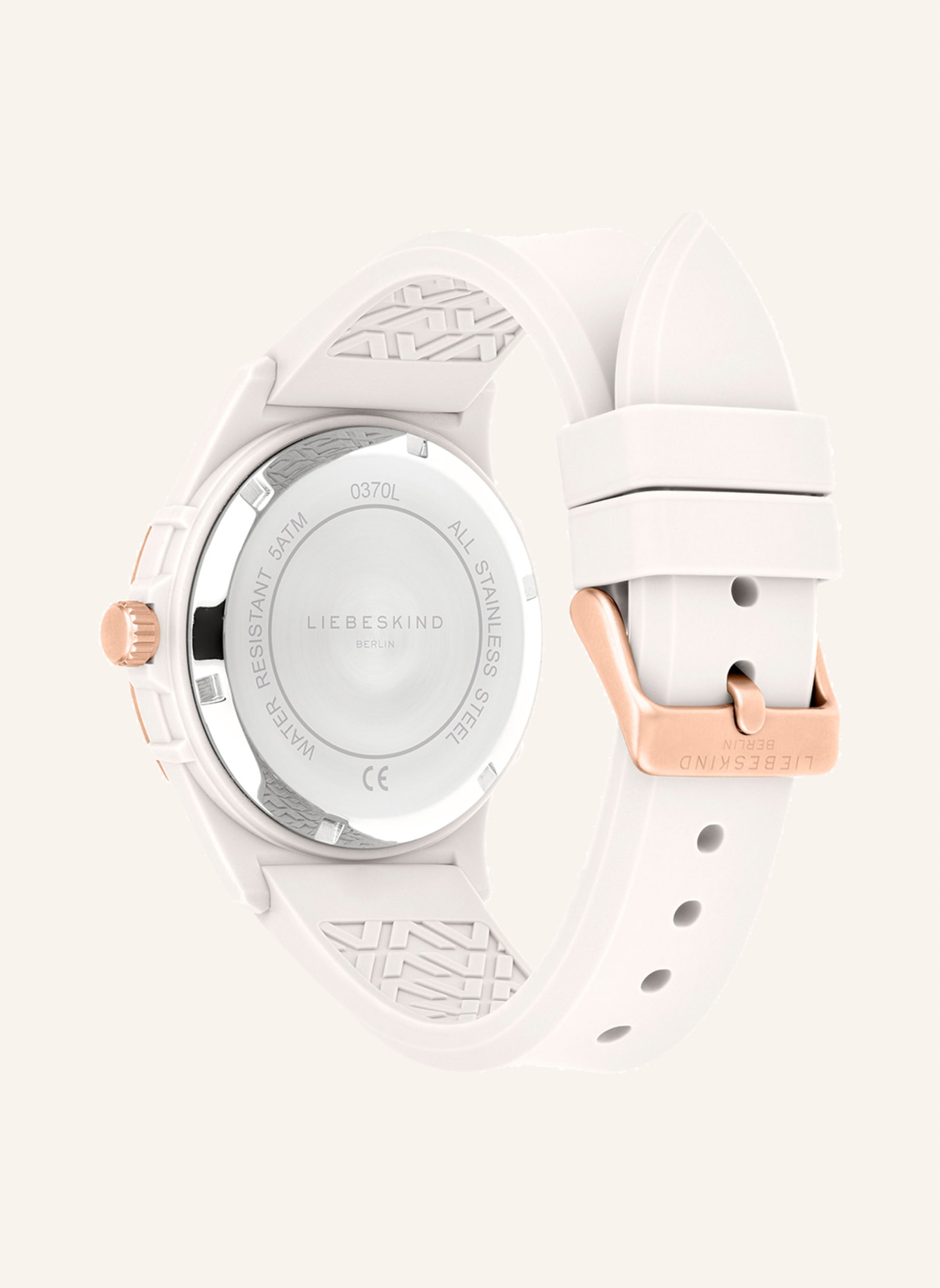 LIEBESKIND Armbanduhr  aus  Silikon, Farbe: WEISS (Bild 2)