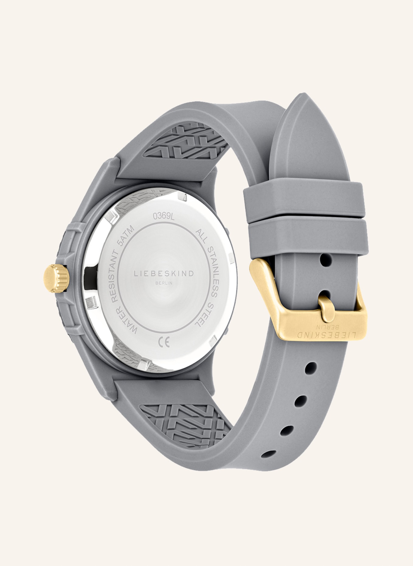 LIEBESKIND Armbanduhr  aus  Silikon, Farbe: GRAU (Bild 2)