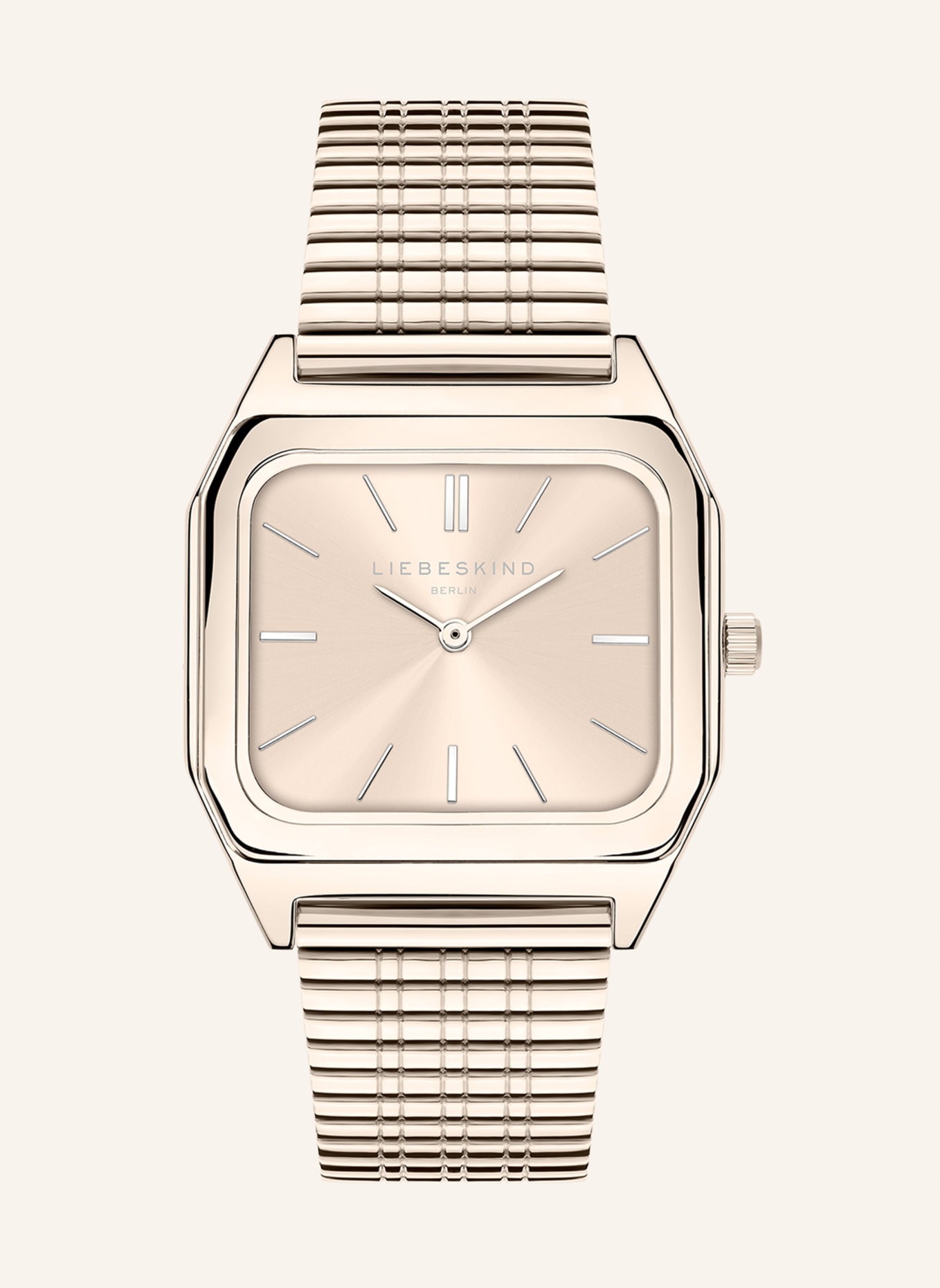 LIEBESKIND Armbanduhr aus Edelstahl: ROSÉGOLD