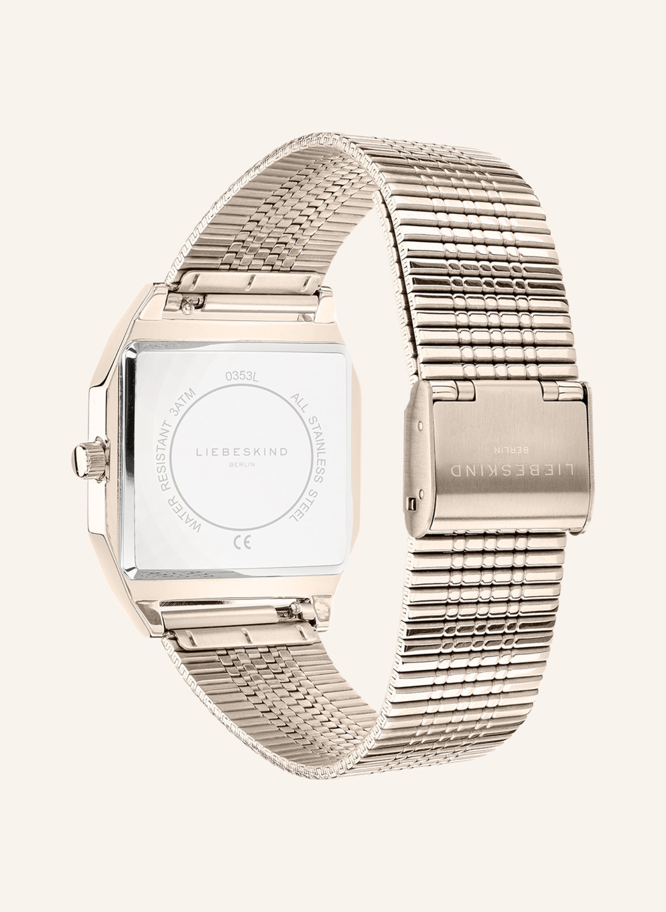 LIEBESKIND Armbanduhr aus Edelstahl: ROSÉGOLD
