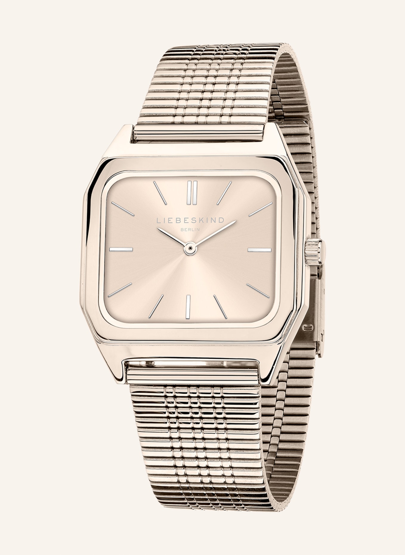 LIEBESKIND Armbanduhr aus Edelstahl: ROSÉGOLD