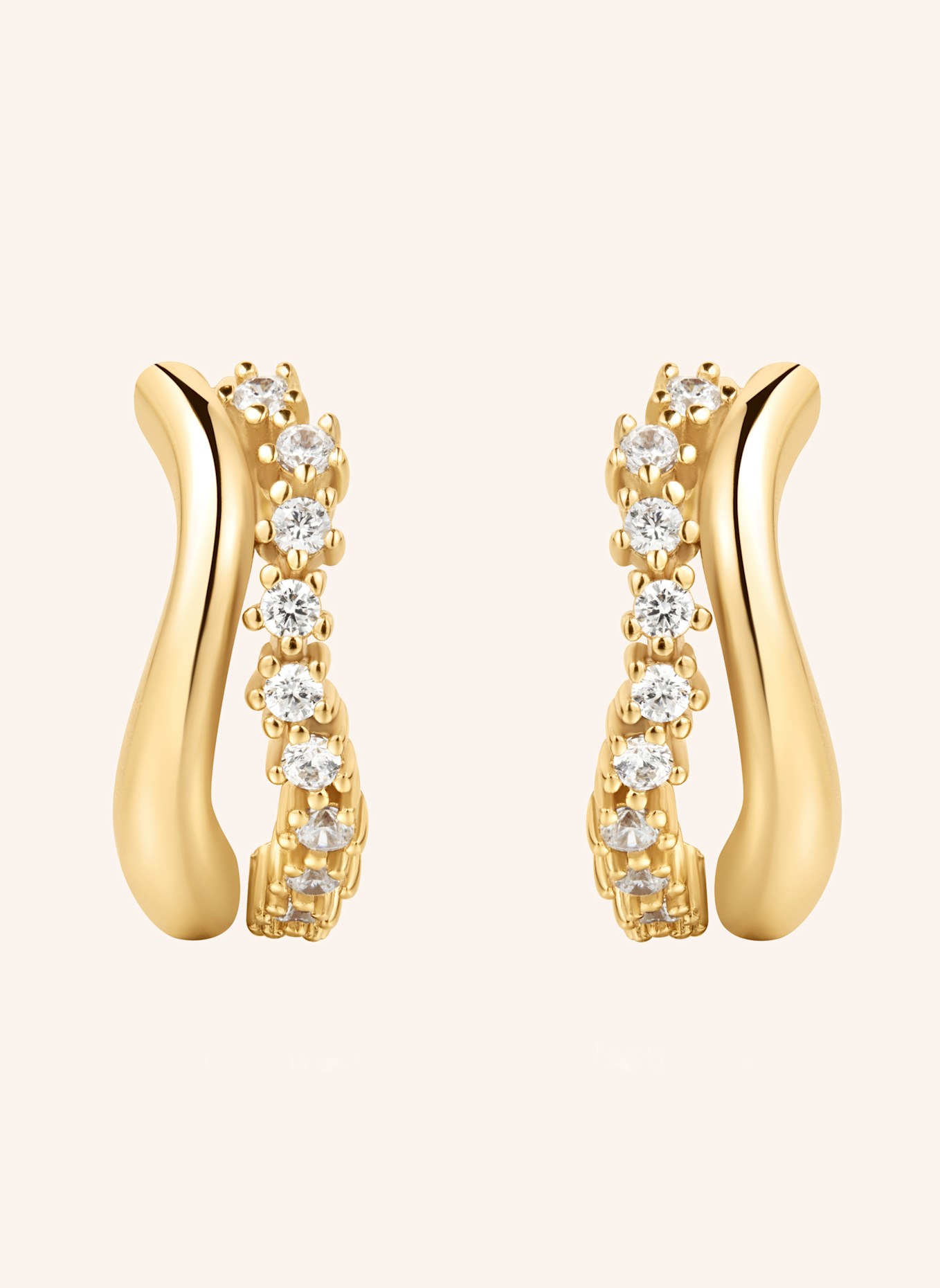 ANIA HAIE Creolen aus 925er Sterlingsilber: GOLD