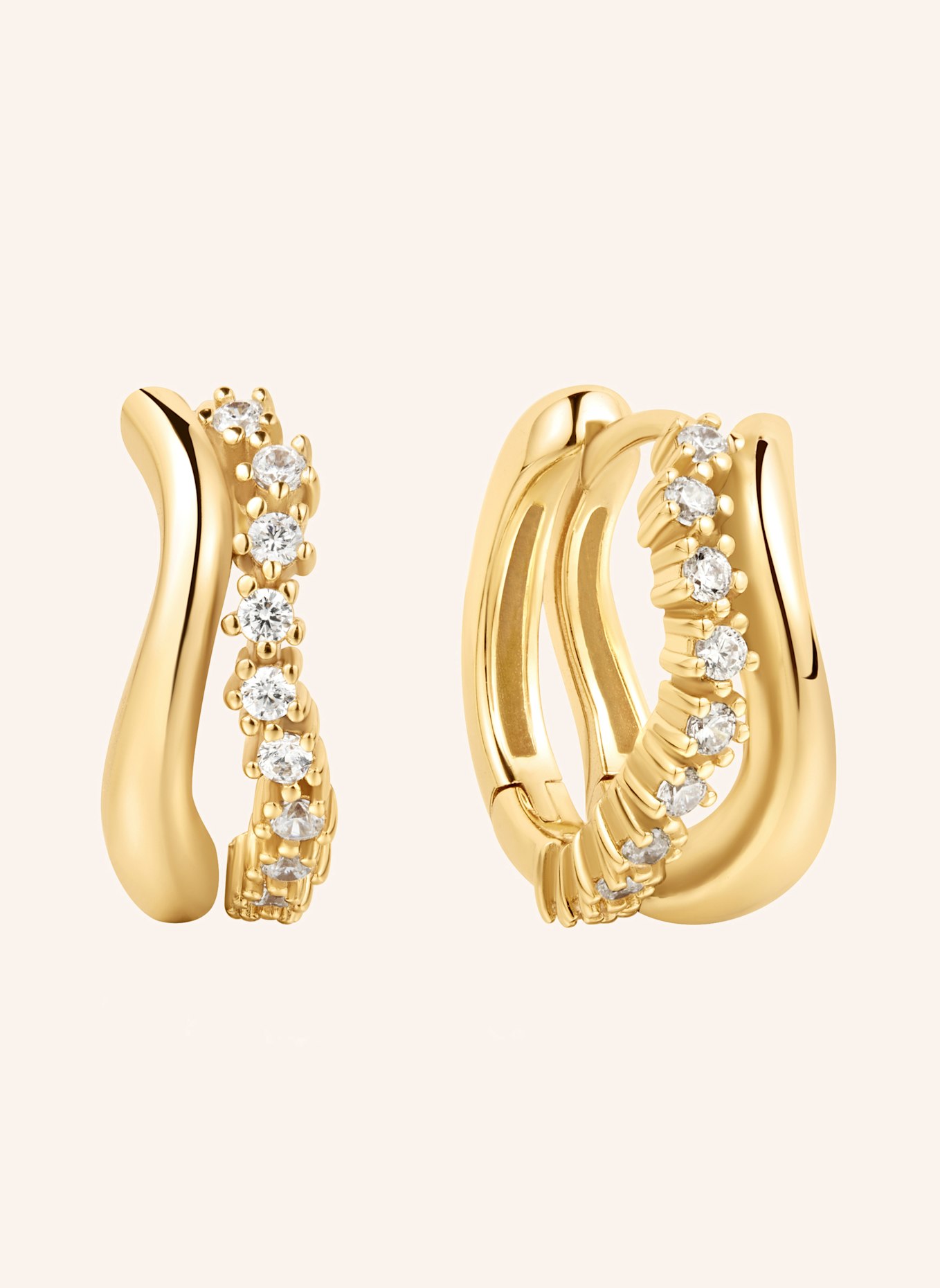 ANIA HAIE Creolen aus 925er Sterlingsilber: GOLD