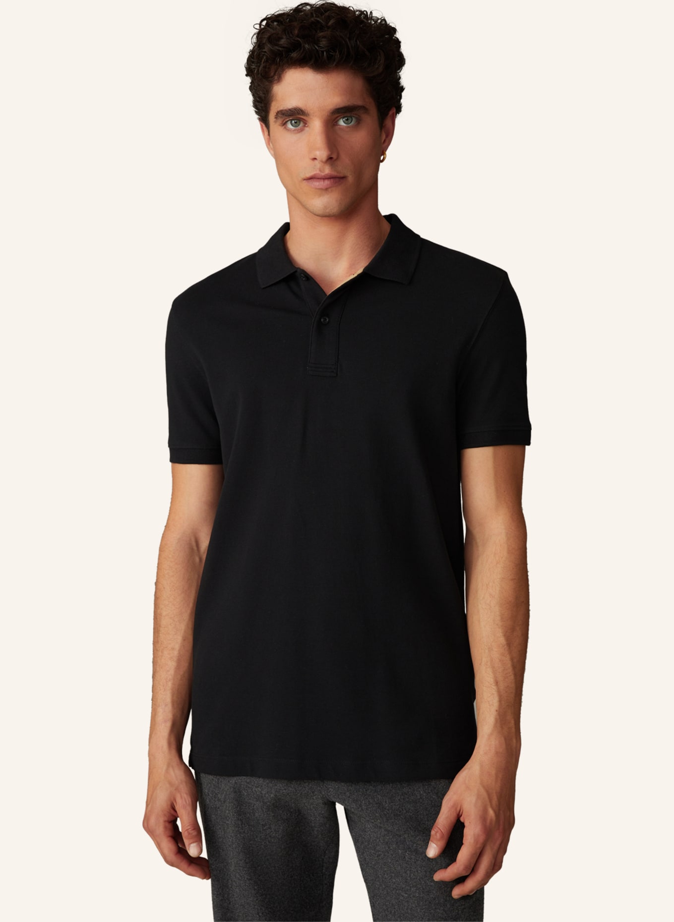 STRELLSON Poloshirt PETTER: SCHWARZ