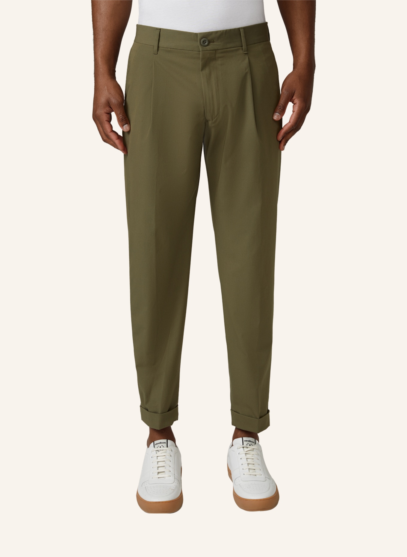 STRELLSON Chino LOUIS Relaxed Fit: OLIV