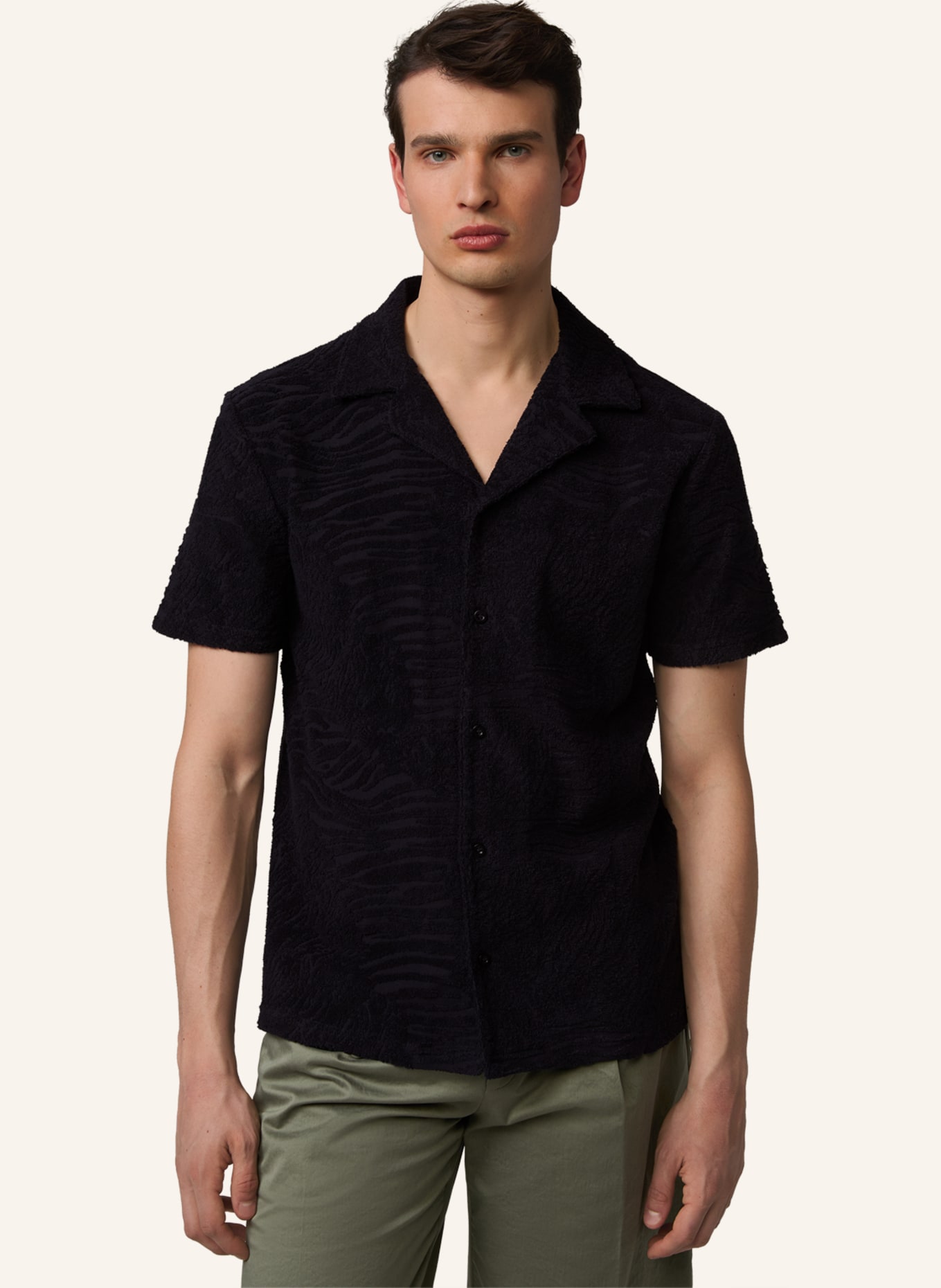 STRELLSON Shirt JACQUARD-SHIRT JOSEPH, DUNKELBLAU GEMUSTERT, Farbe: DUNKELBLAU (Bild 5)