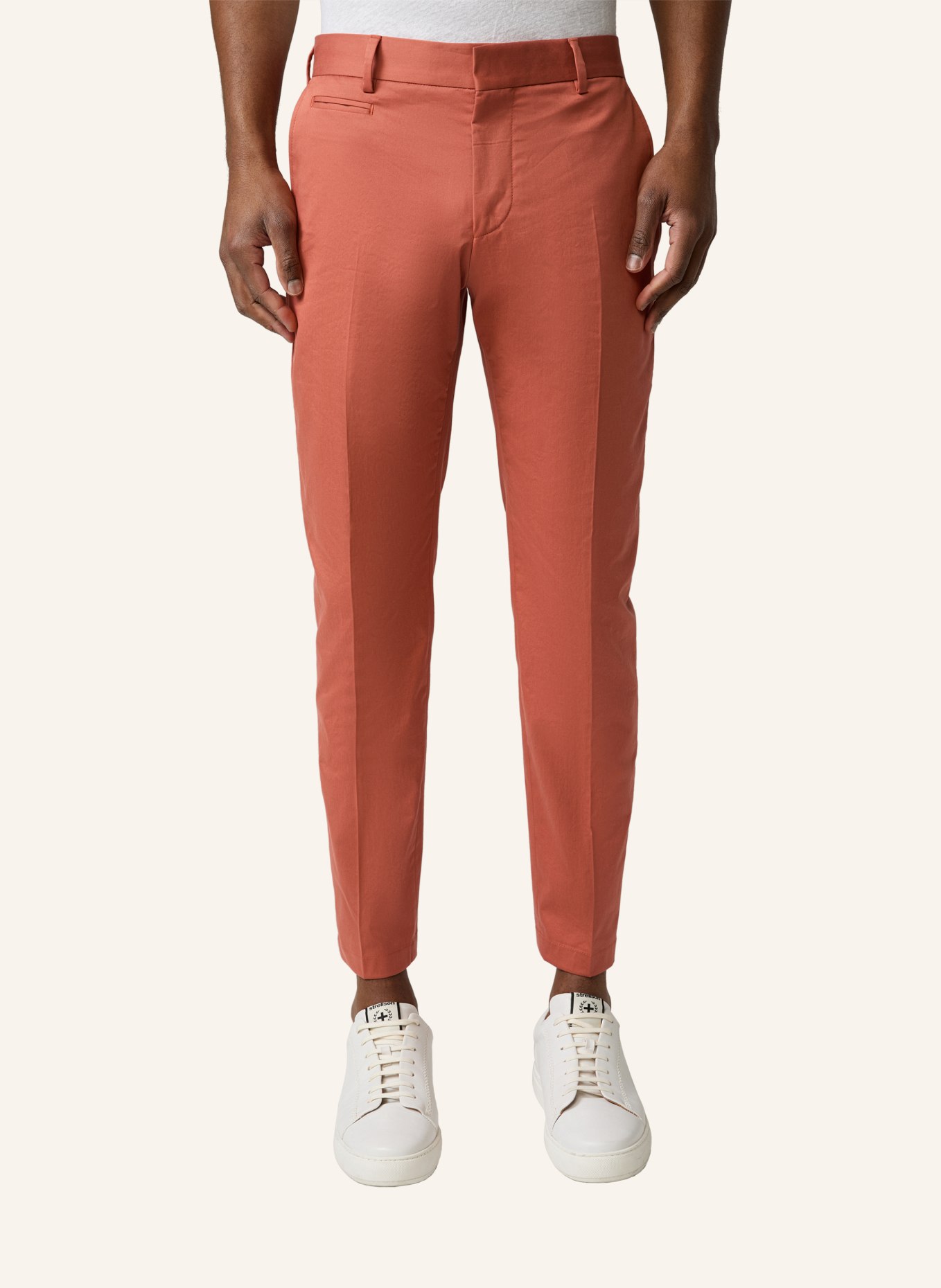 STRELLSON Bügelfaltenhose BÜGELFALTENHOSE KYLE, GRAU, Farbe: ORANGE (Bild 6)