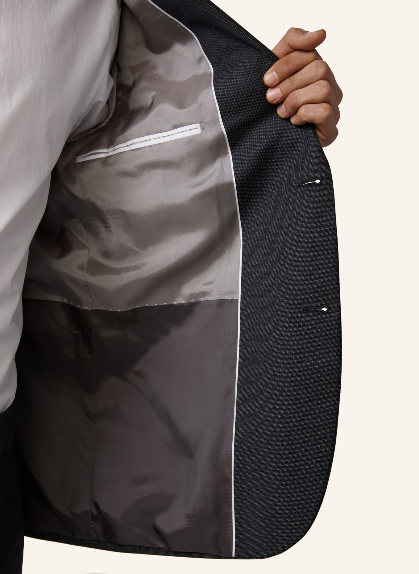 STRELLSON Anzug SCHURWOLL-ANZUG AIDAN-MAX, DUNKELGRAU MELIERT, Farbe: DUNKELGRAU (Bild 6)
