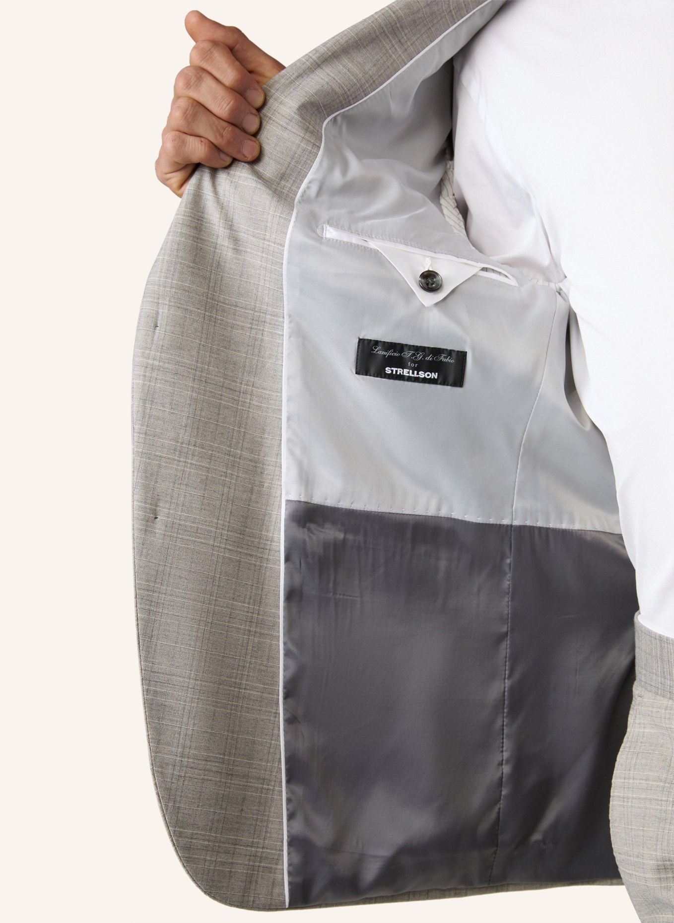 STRELLSON Anzug ANZUG AIDAN-MAX, BEIGE GEMUSTERT, Farbe: BEIGE (Bild 5)
