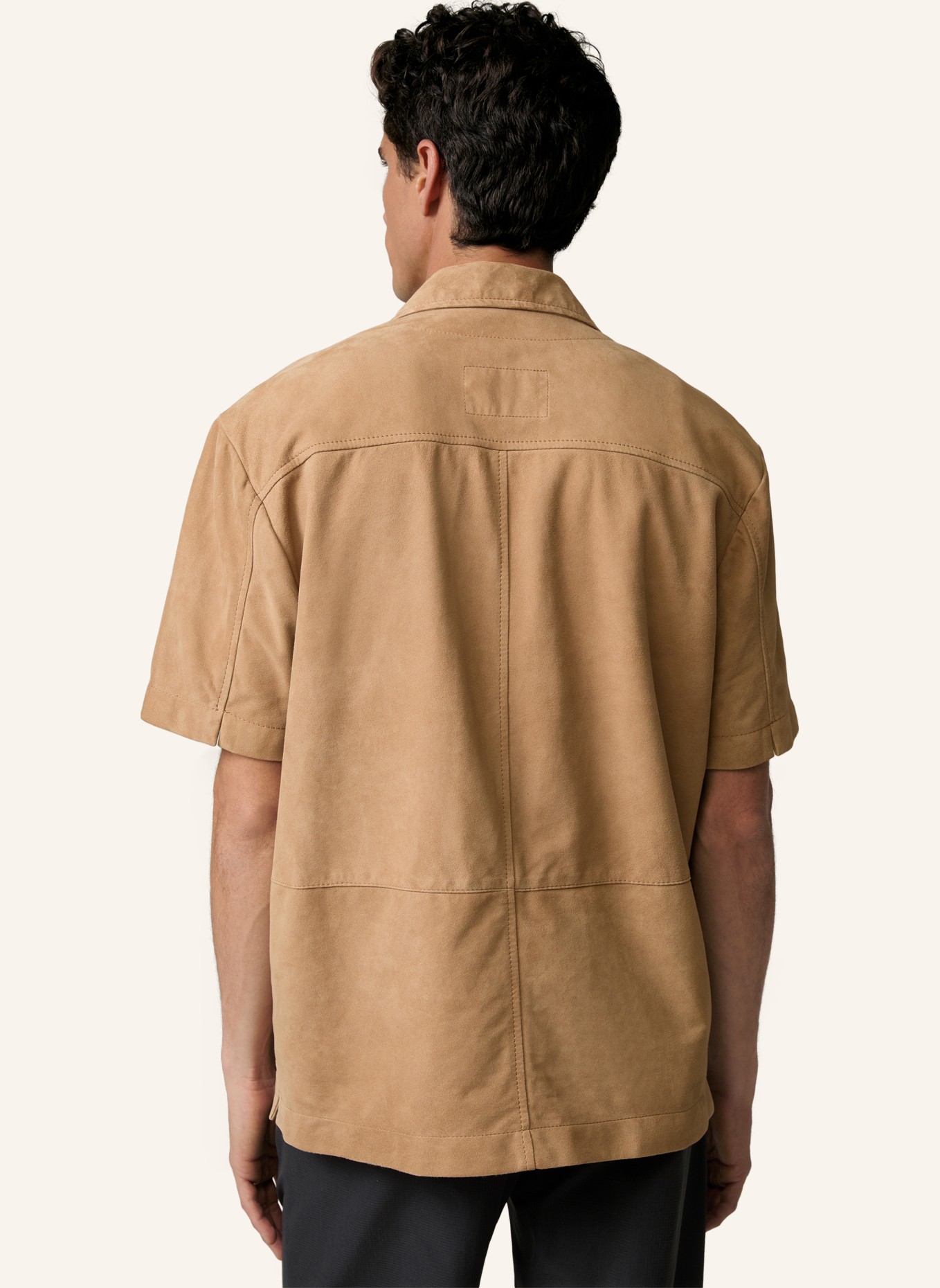 STRELLSON Leder-Shirt INDIO, Farbe: BEIGE (Bild 3)