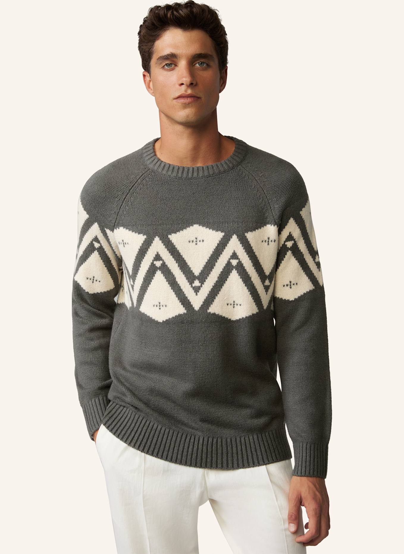 STRELLSON Pullover TITO, Farbe: OLIV (Bild 6)