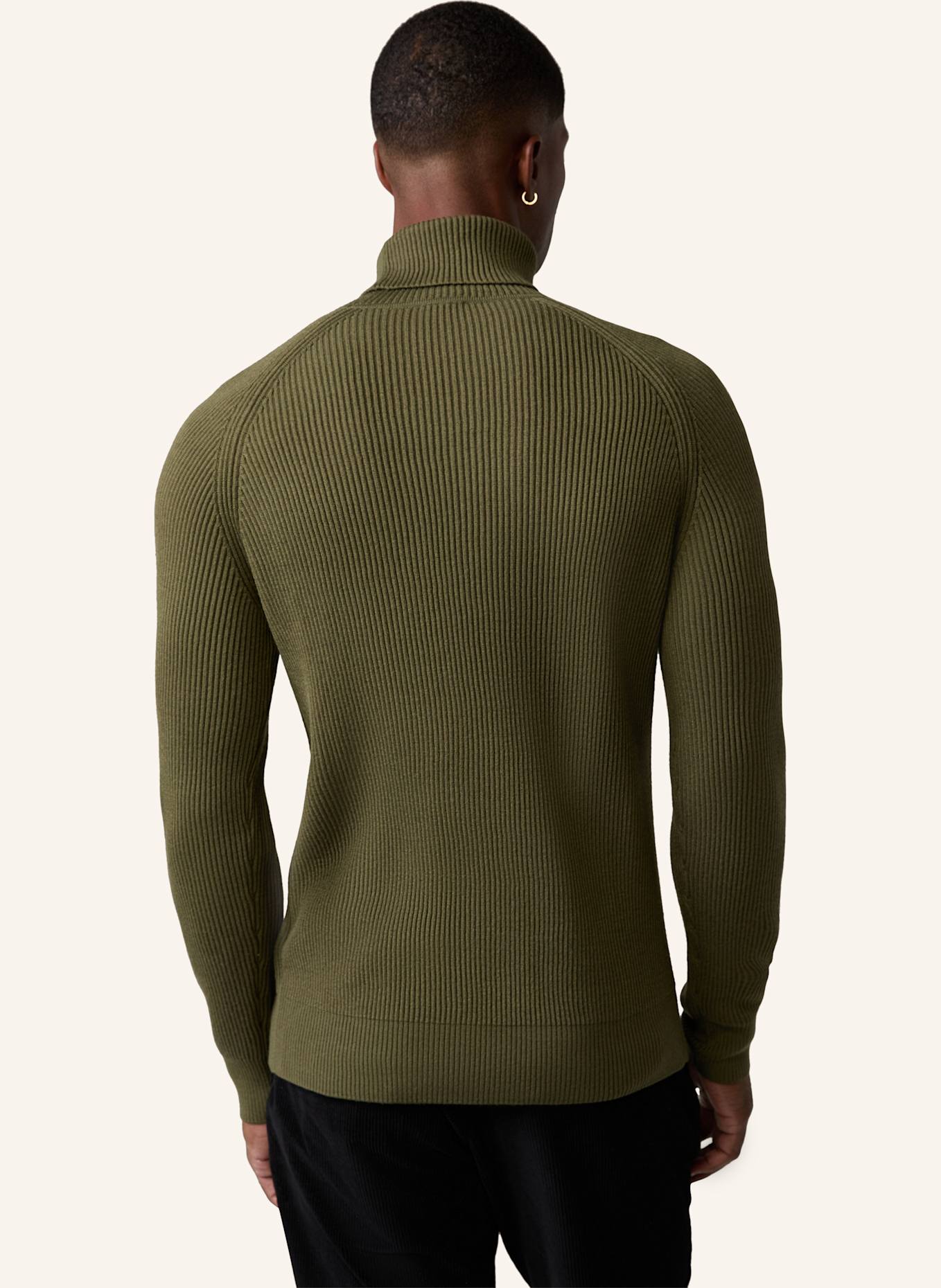 STRELLSON Rollkragenpullover HAMILTON, Farbe: OLIV (Bild 3)