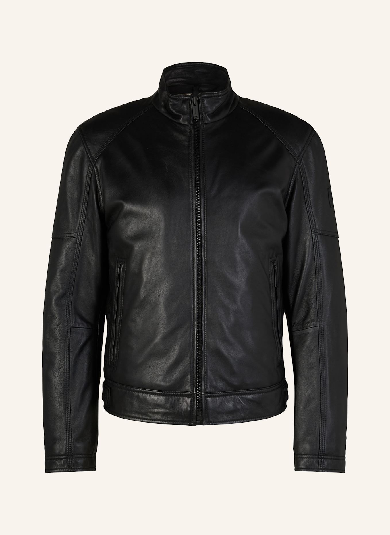 STRELLSON Biker-Lederjacke PRESTON, Farbe: SCHWARZ (Bild 1)