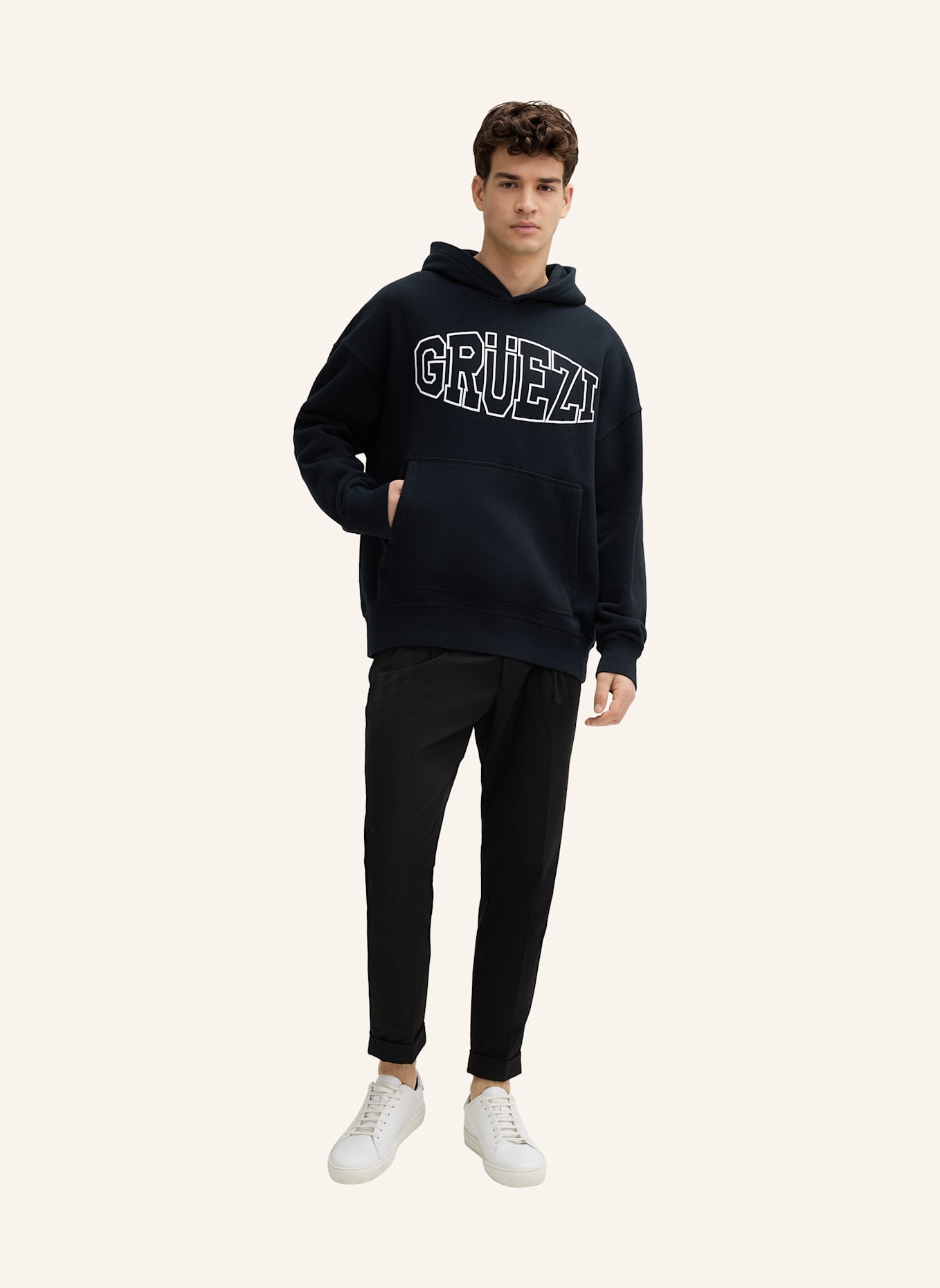 STRELLSON Hoodie TORE: SCHWARZ