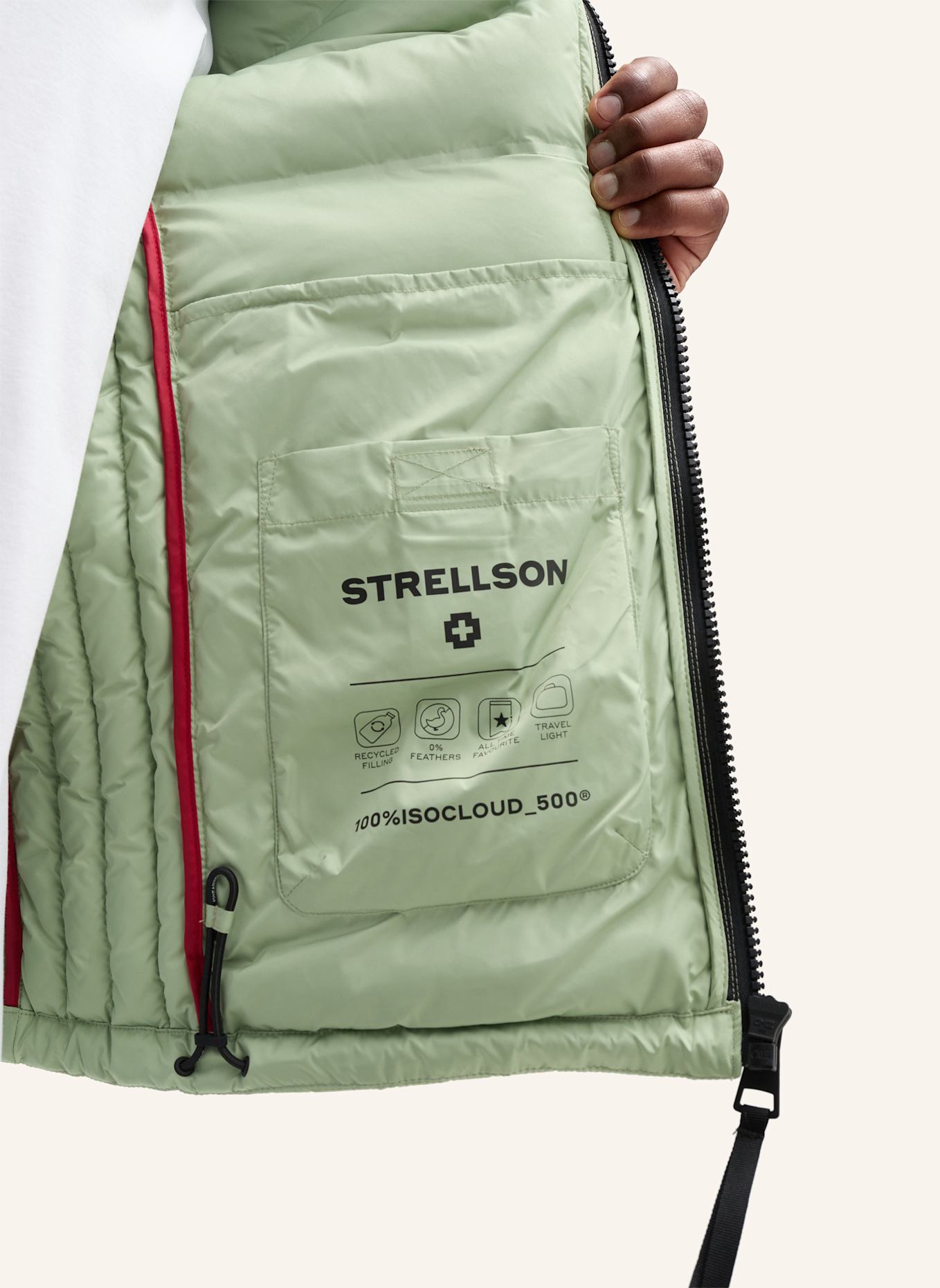 STRELLSON Steppjacke MODICA FUSED: HELLGRÜN