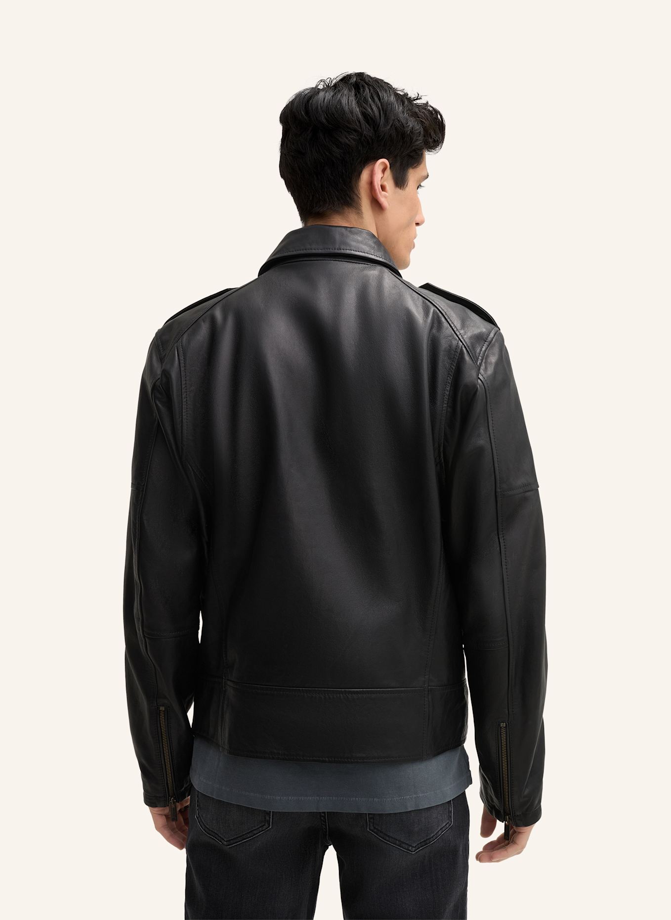 STRELLSON Lederjacke PARKSON: SCHWARZ