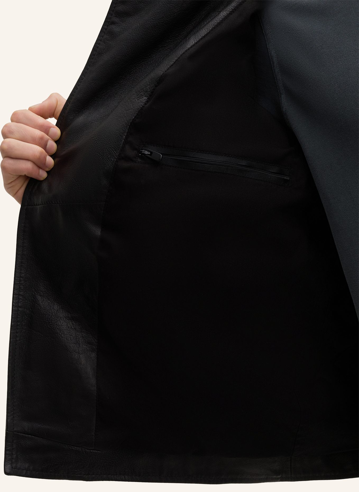 STRELLSON Lederjacke PARKSON: SCHWARZ