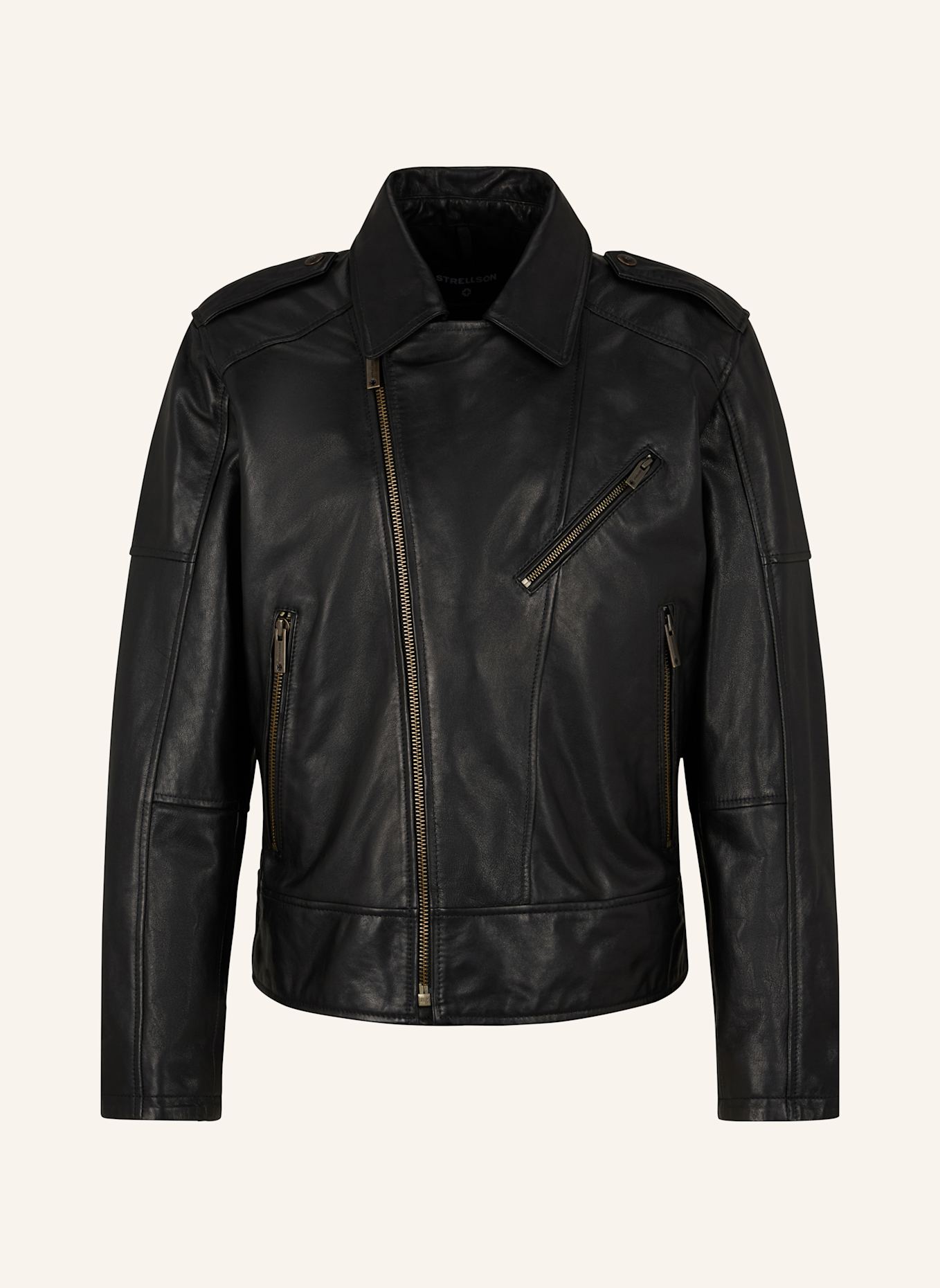 STRELLSON Lederjacke PARKSON: SCHWARZ