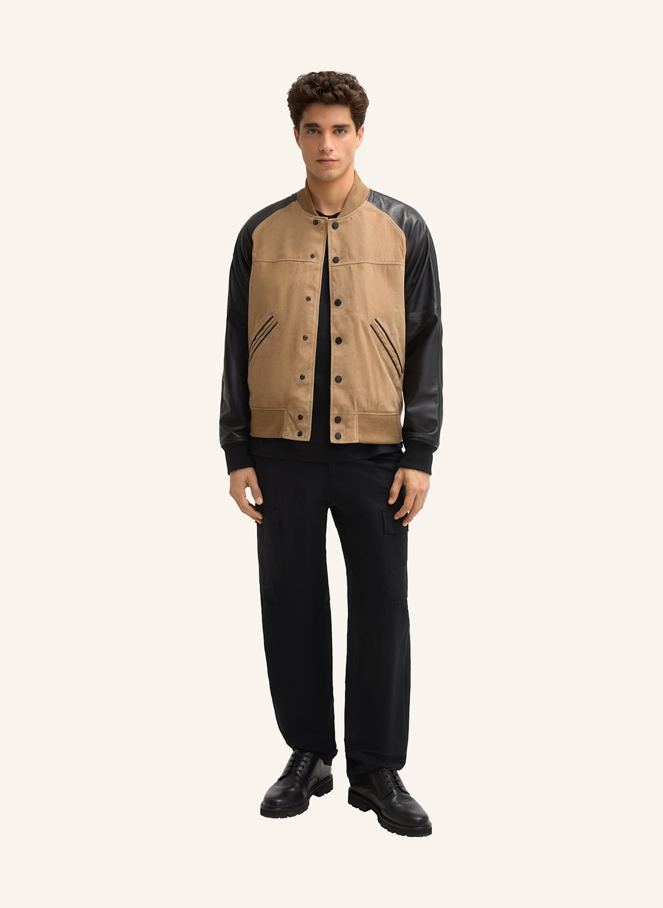 STRELLSON Lederjacke KADE: BEIGE