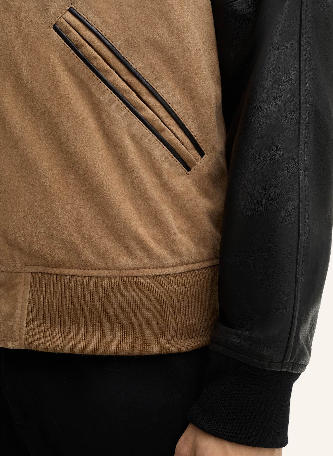 STRELLSON Lederjacke KADE: BEIGE