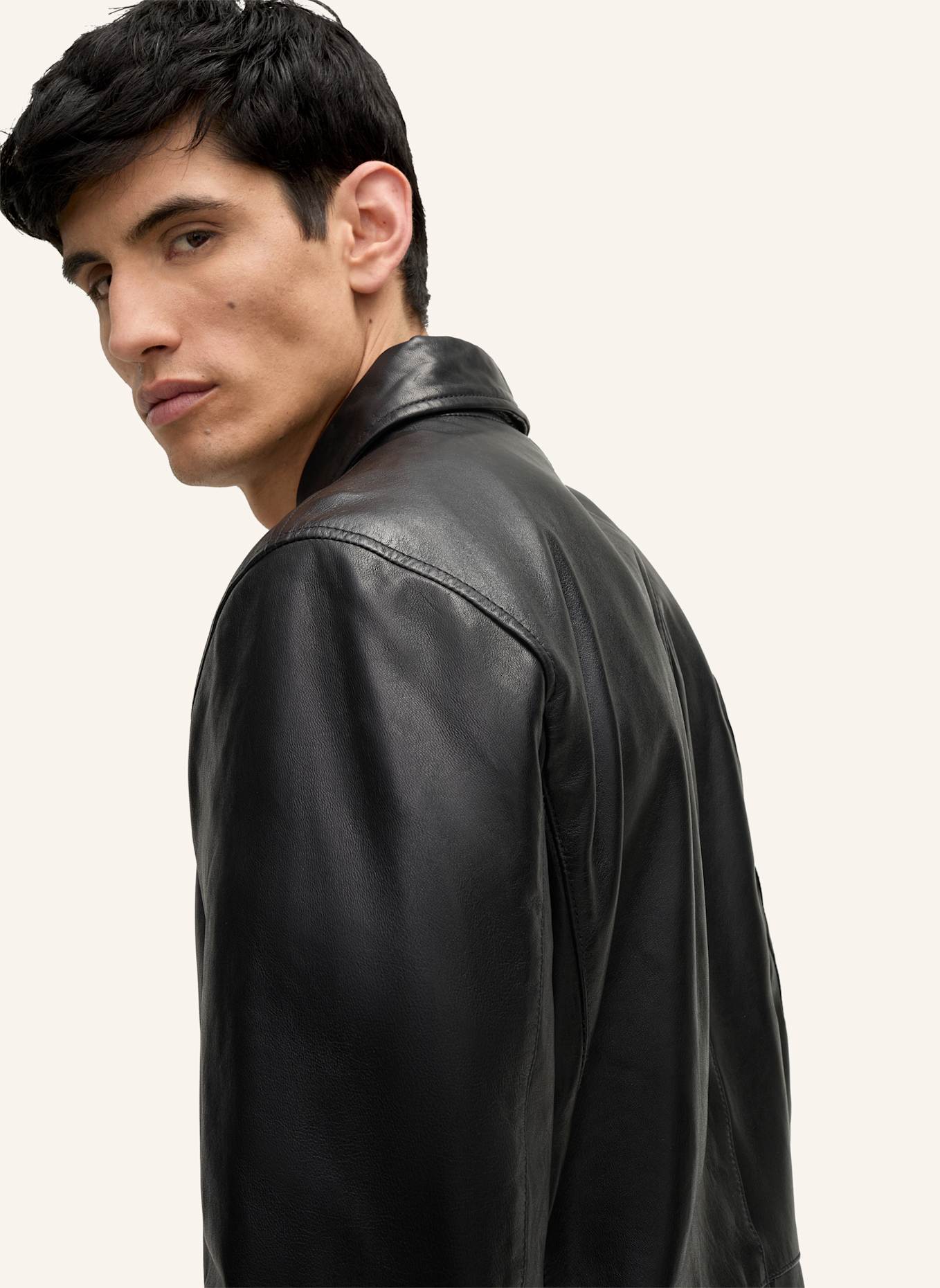 STRELLSON Lederjacke KELLAN: SCHWARZ