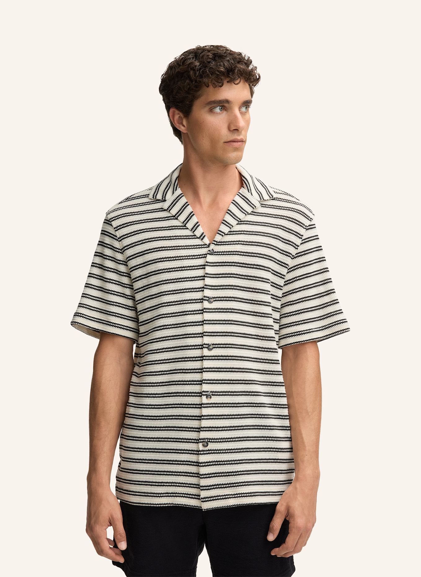 STRELLSON Hemd CLIRO: SCHWARZ/ WEISS