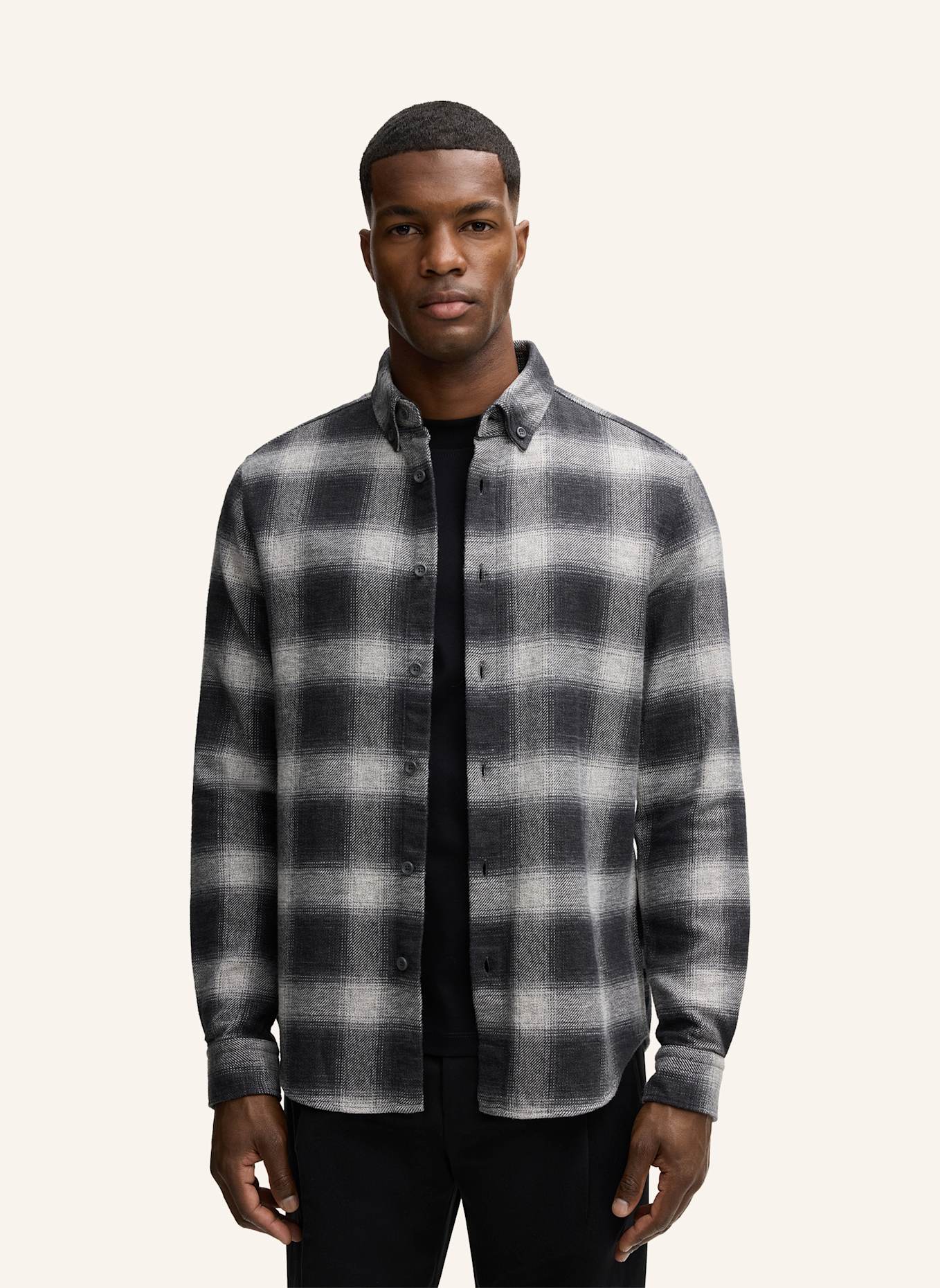 STRELLSON Hemd COREY: DUNKELGRAU/ HELLGRAU